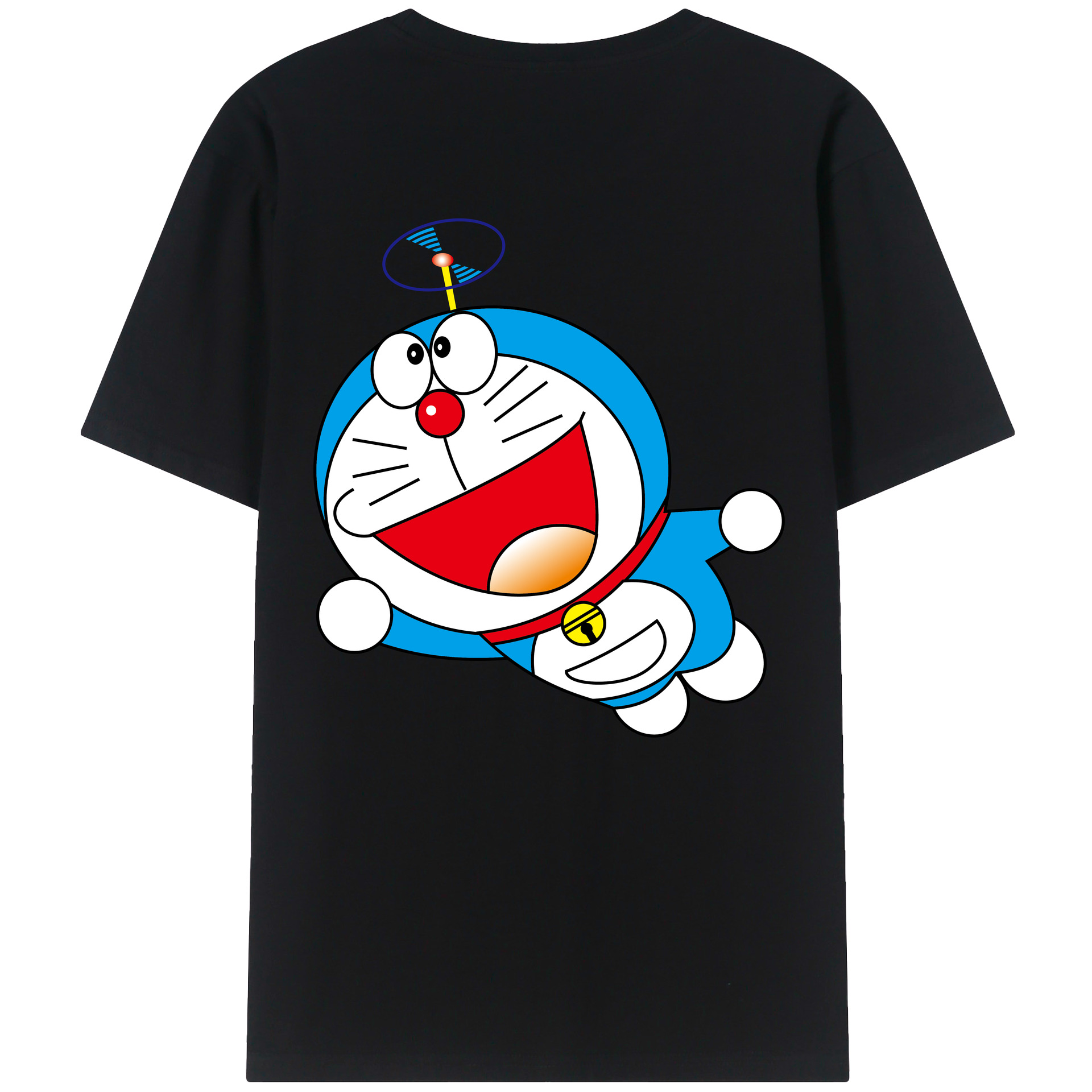 （画像用） ドラえもん Doraemon 綿100％半袖Tシャツ（背面プリント）
