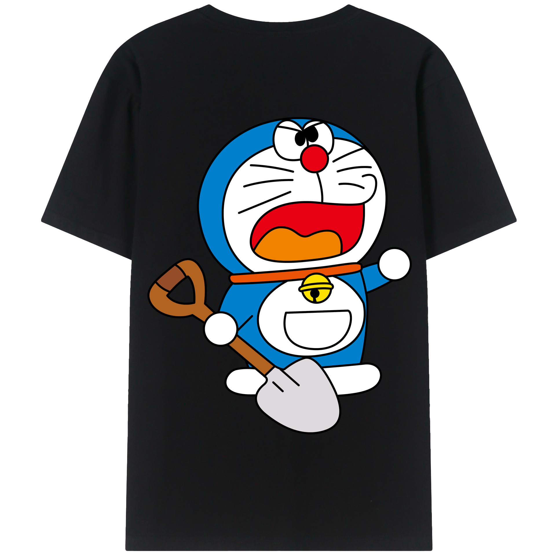 （画像用） ドラえもん Doraemon 綿100％半袖Tシャツ（背面プリント）