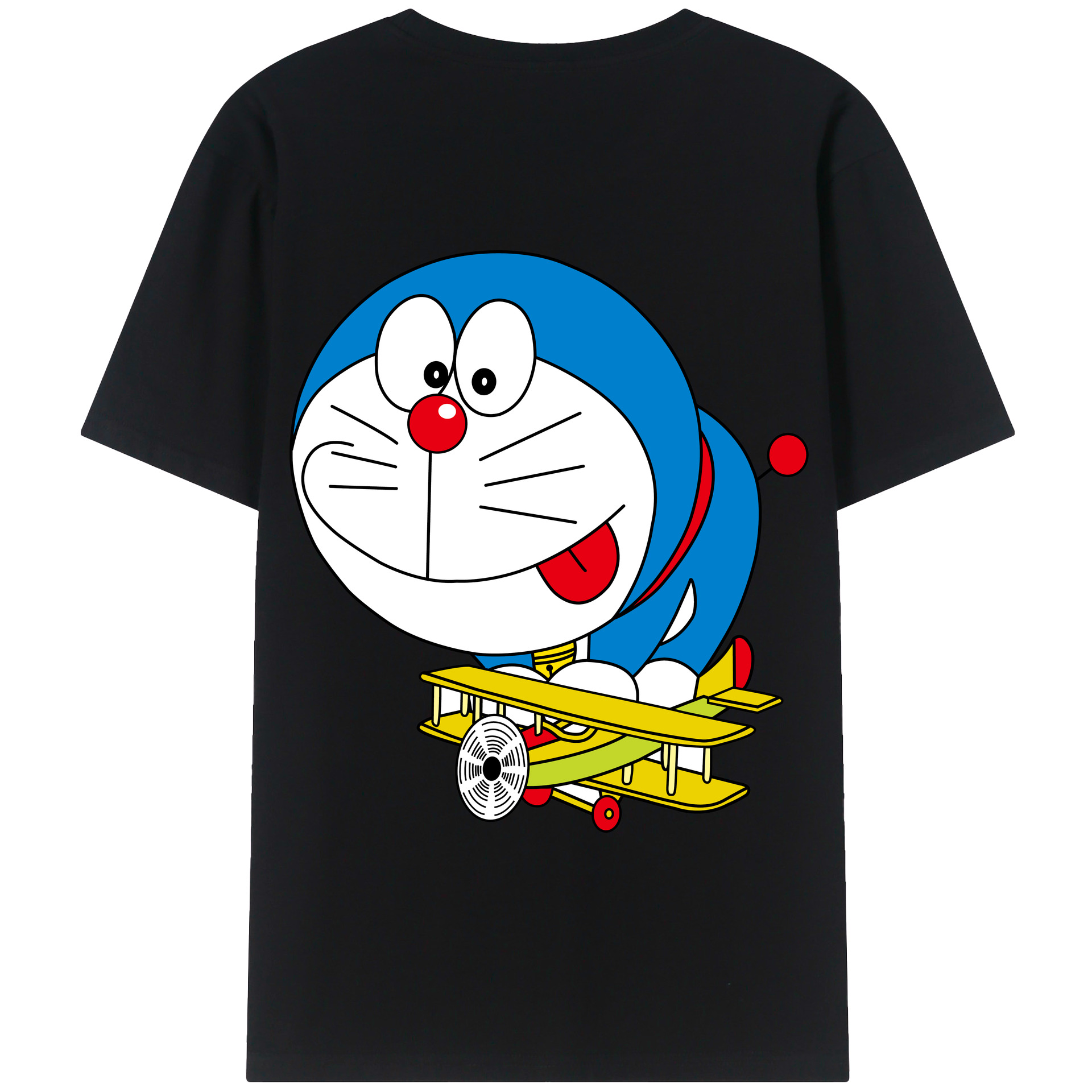 （画像用） ドラえもん Doraemon 綿100％半袖Tシャツ（背面プリント）
