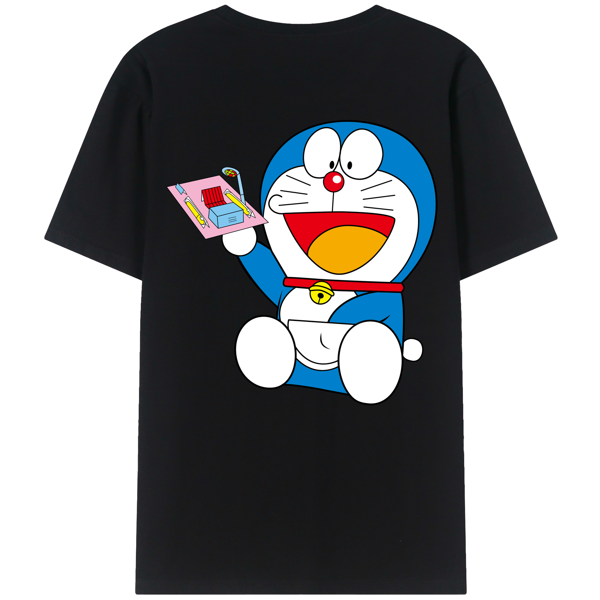 （画像用） ドラえもん Doraemon 綿100％半袖Tシャツ（背面プリント）