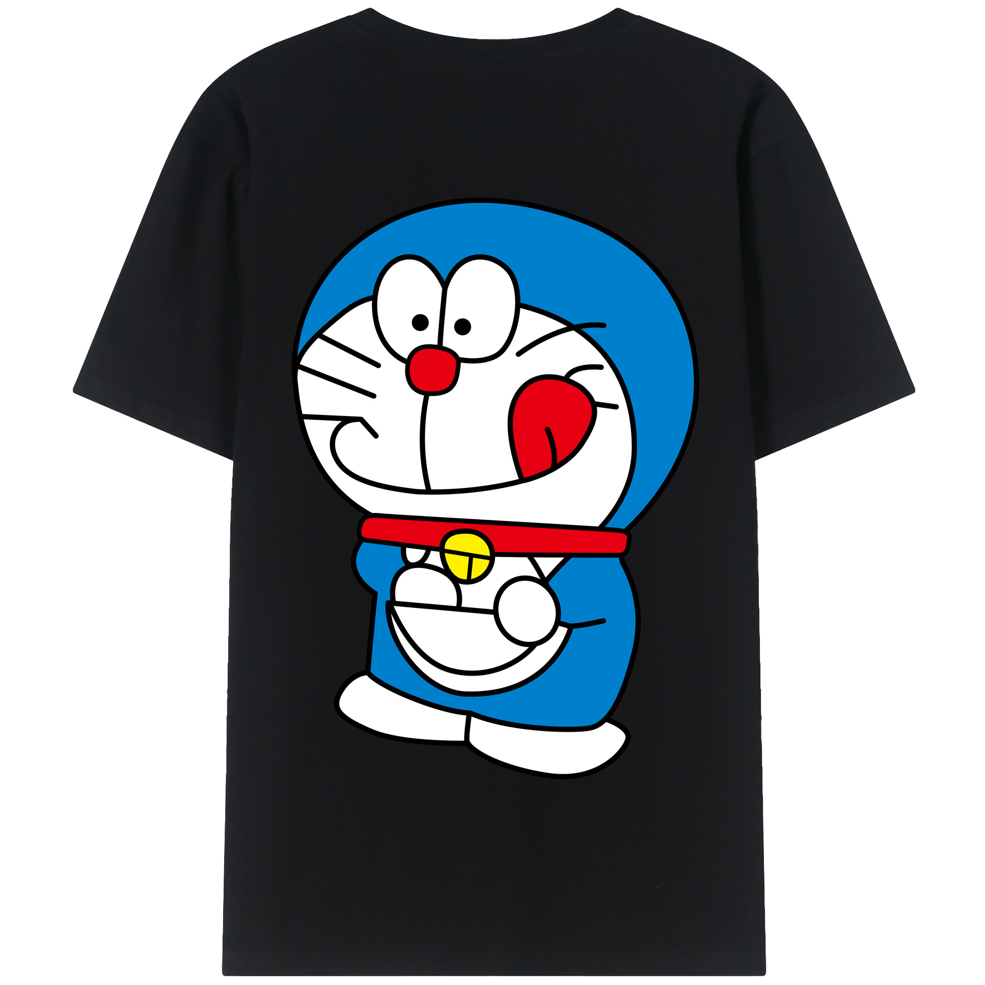 （画像用） ドラえもん Doraemon 綿100％半袖Tシャツ（背面プリント）