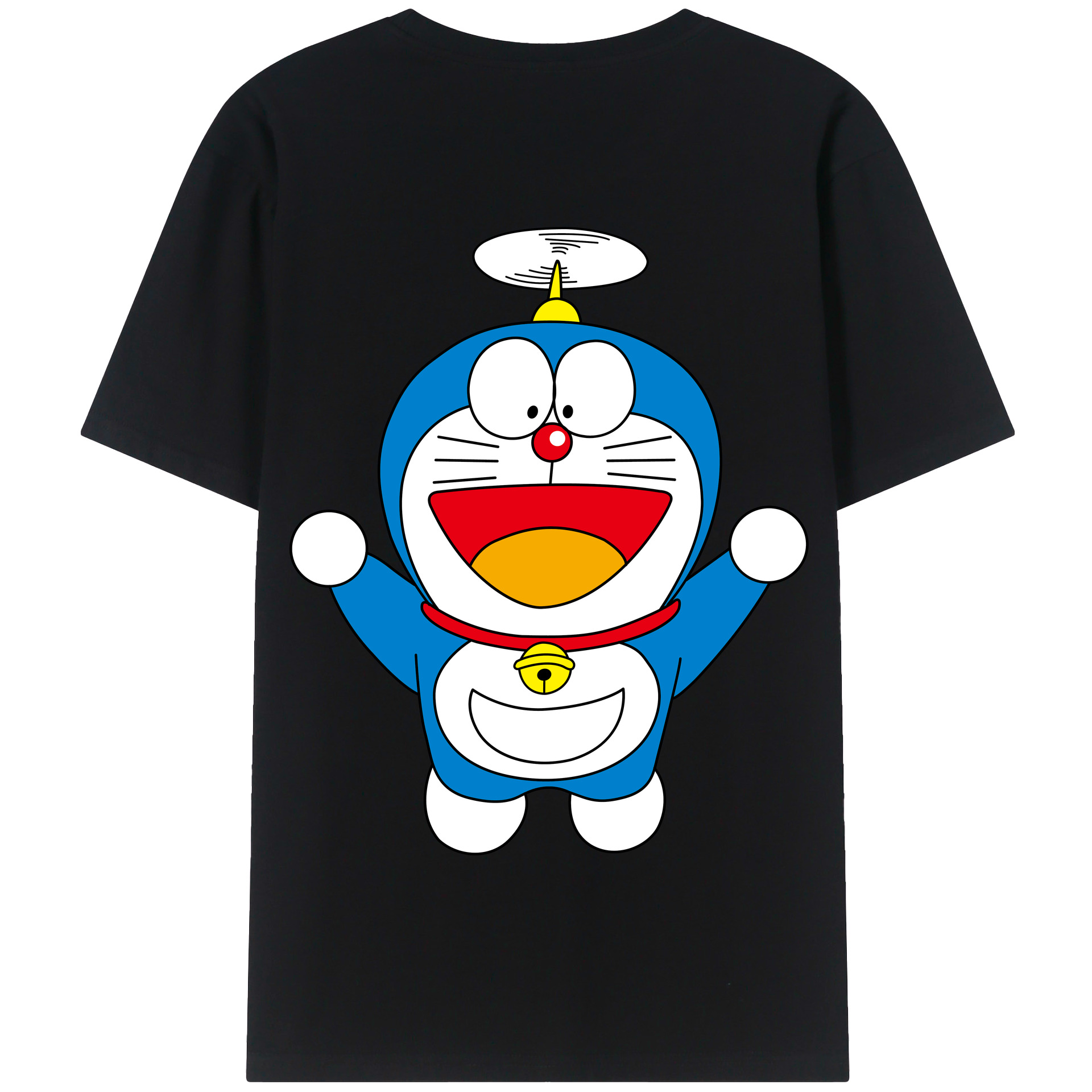 （画像用） ドラえもん Doraemon 綿100％半袖Tシャツ（背面プリント）