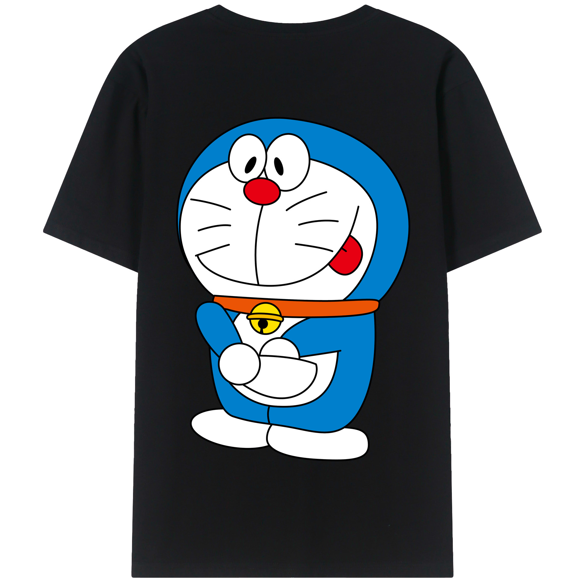 （画像用） ドラえもん Doraemon 綿100％半袖Tシャツ（背面プリント）