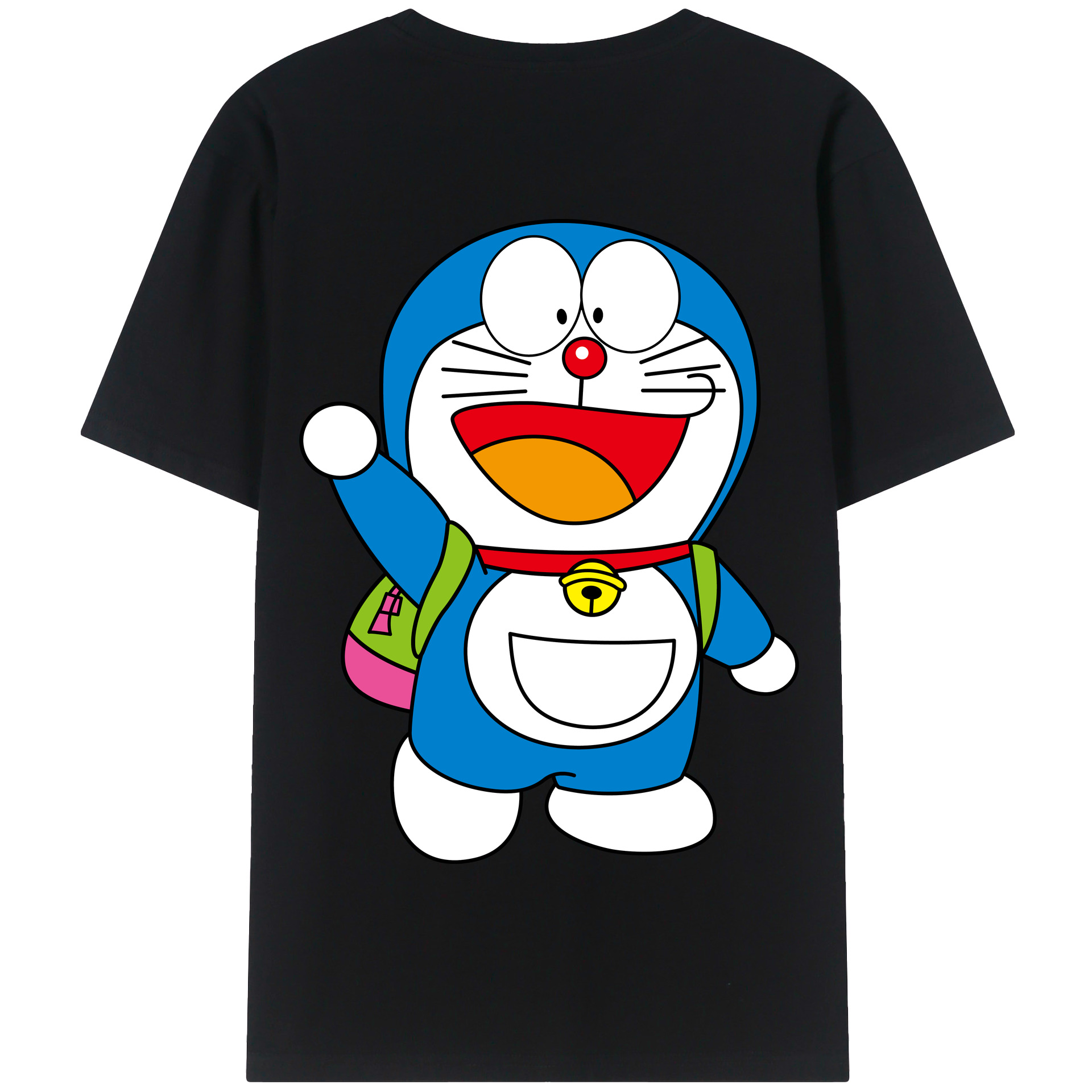 （画像用） ドラえもん Doraemon 綿100％半袖Tシャツ（背面プリント）