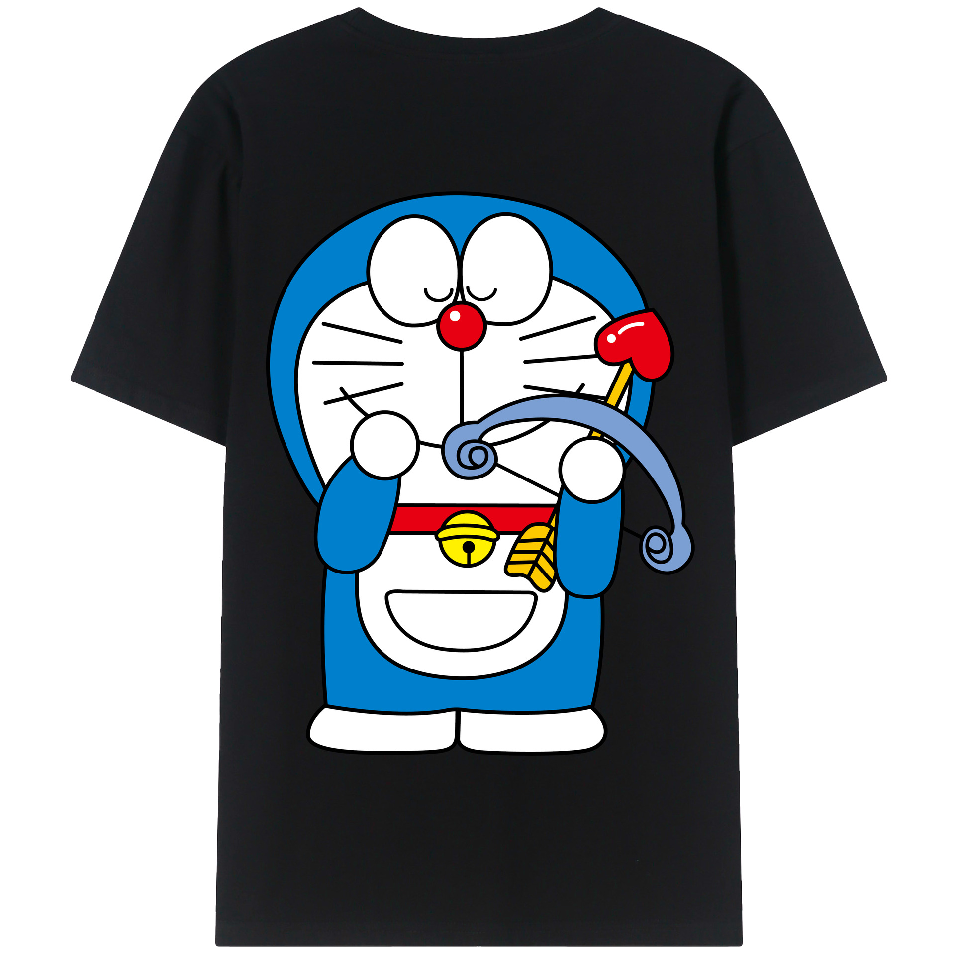 （画像用） ドラえもん Doraemon 綿100％半袖Tシャツ（背面プリント）