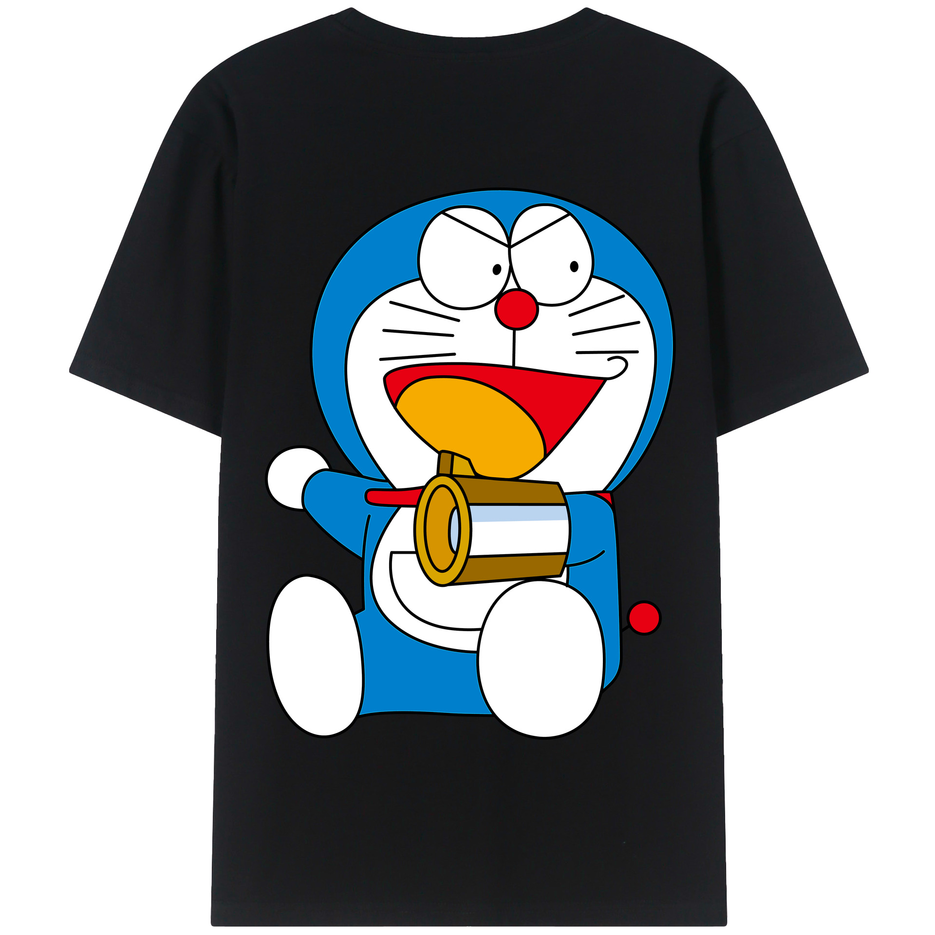 （画像用） ドラえもん Doraemon 綿100％半袖Tシャツ（背面プリント）