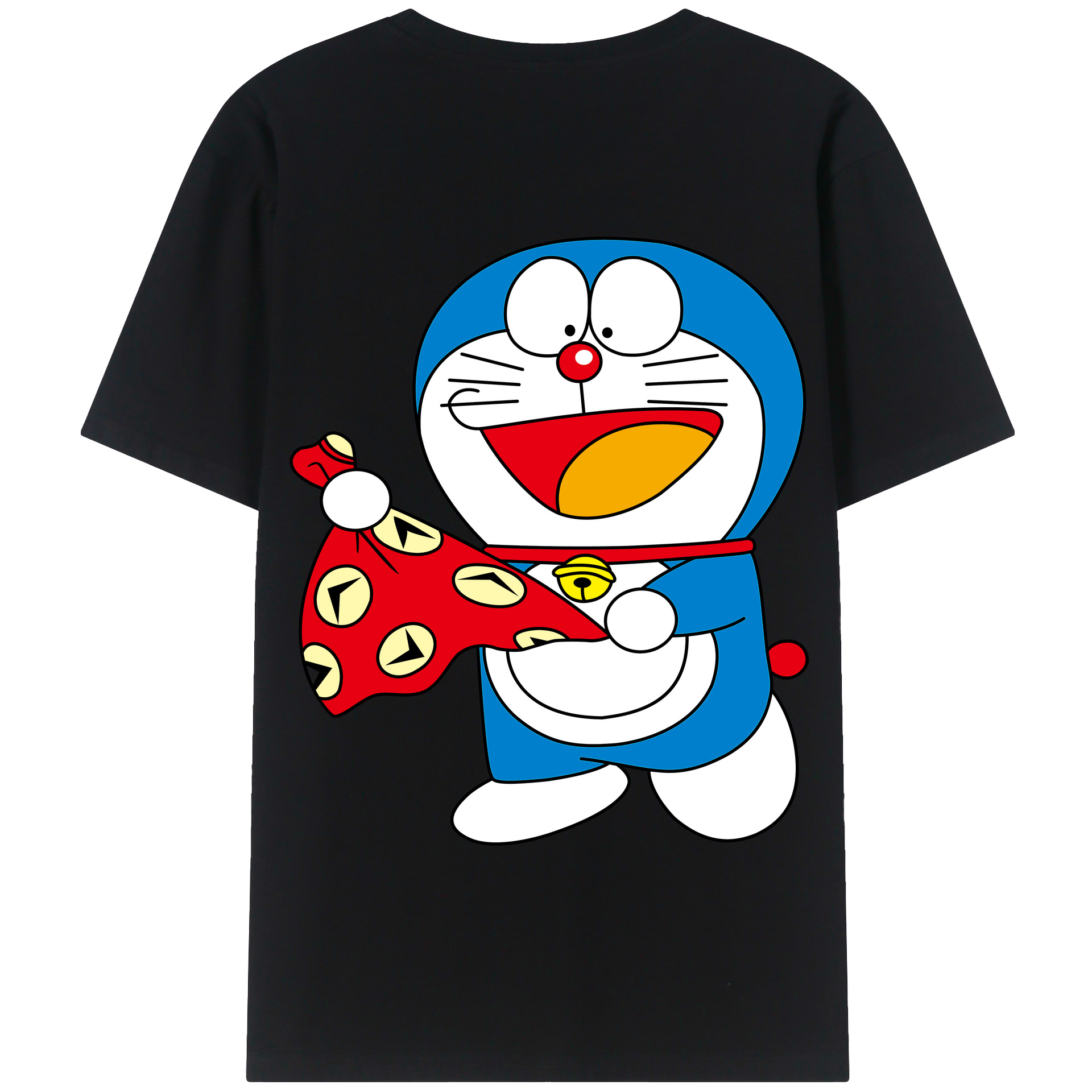 （画像用） ドラえもん Doraemon 綿100％半袖Tシャツ（背面プリント）