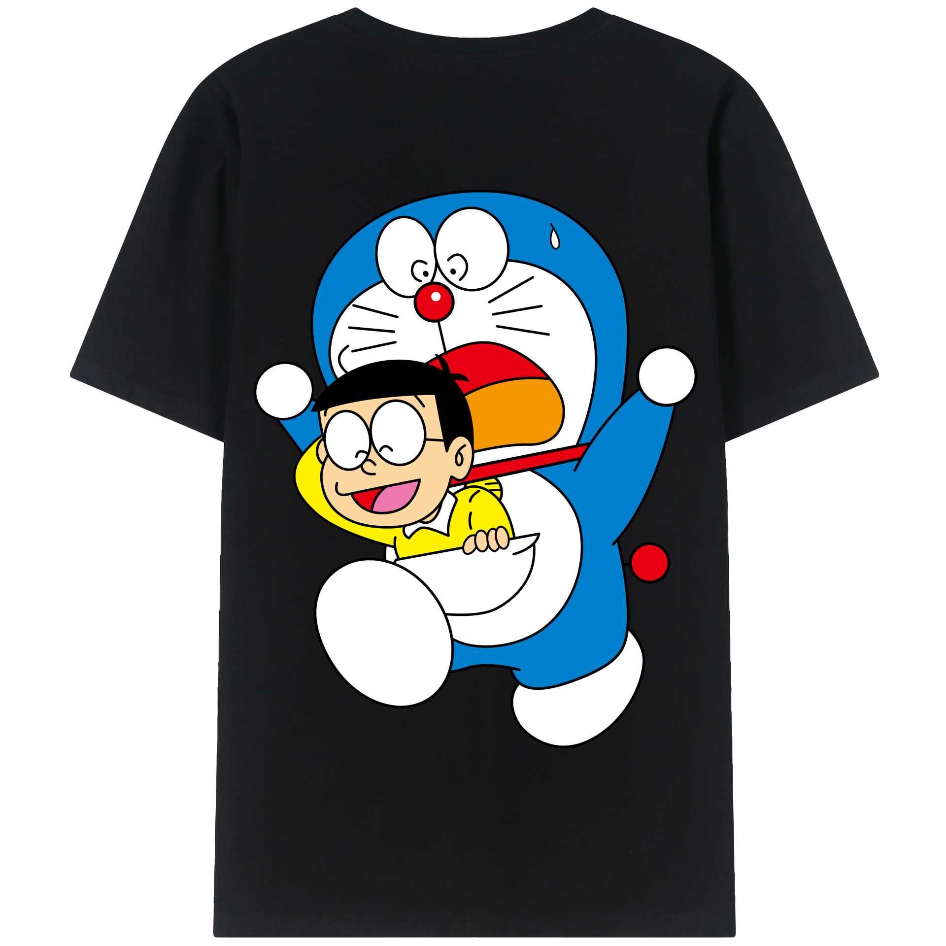 （画像用） ドラえもん Doraemon 綿100％半袖Tシャツ（背面プリント）