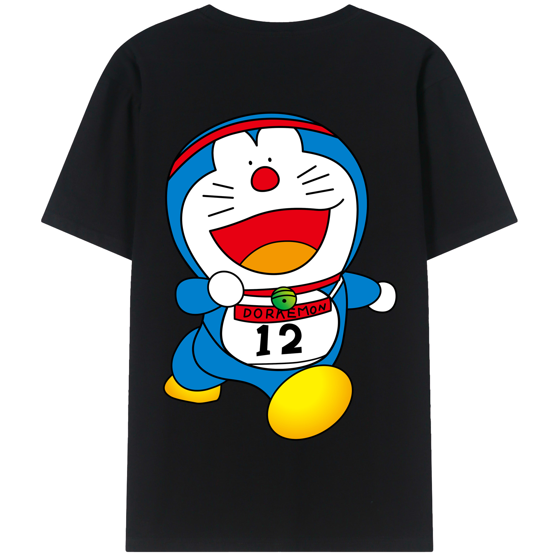 （画像用） ドラえもん Doraemon 綿100％半袖Tシャツ（背面プリント）