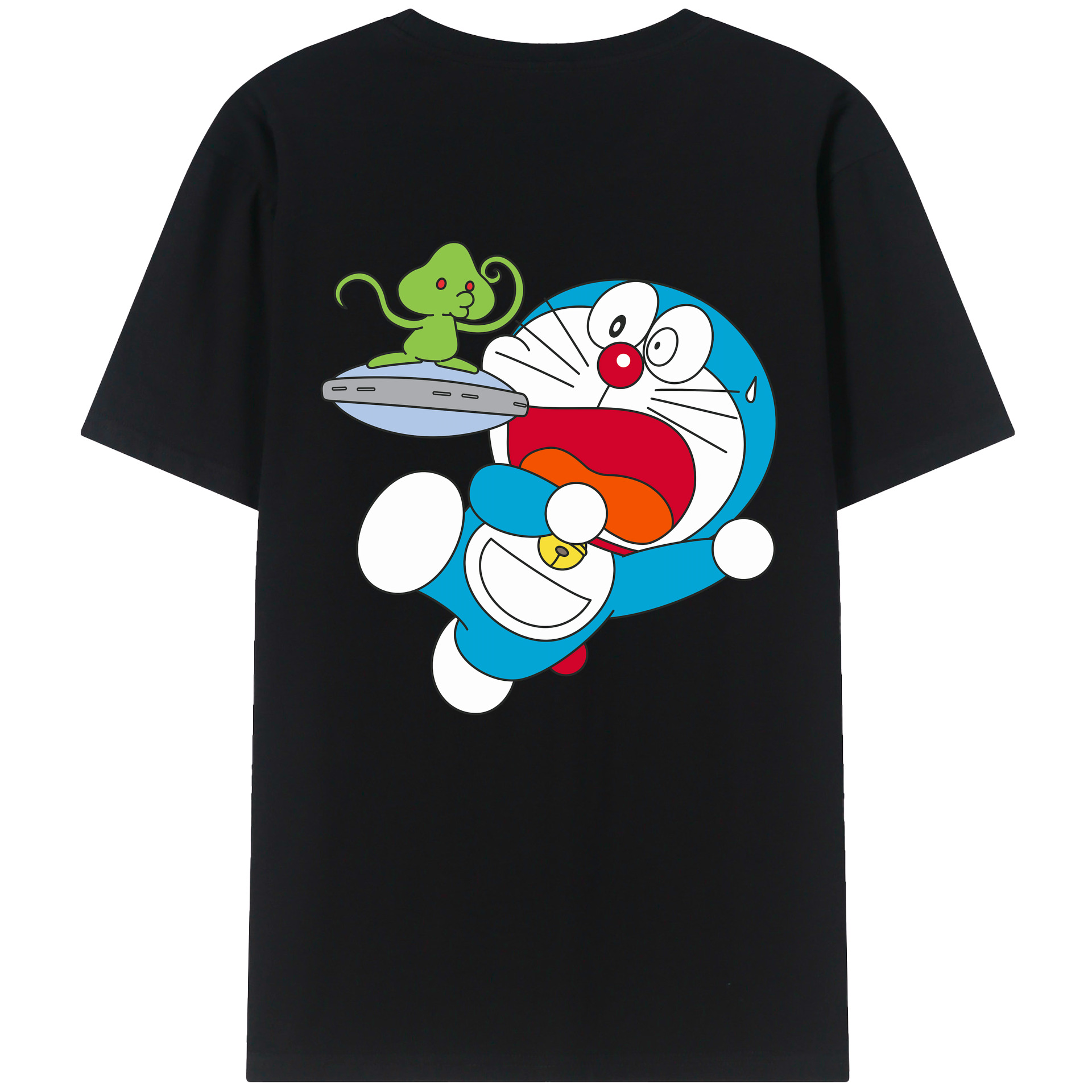 （画像用） ドラえもん Doraemon 綿100％半袖Tシャツ（背面プリント）