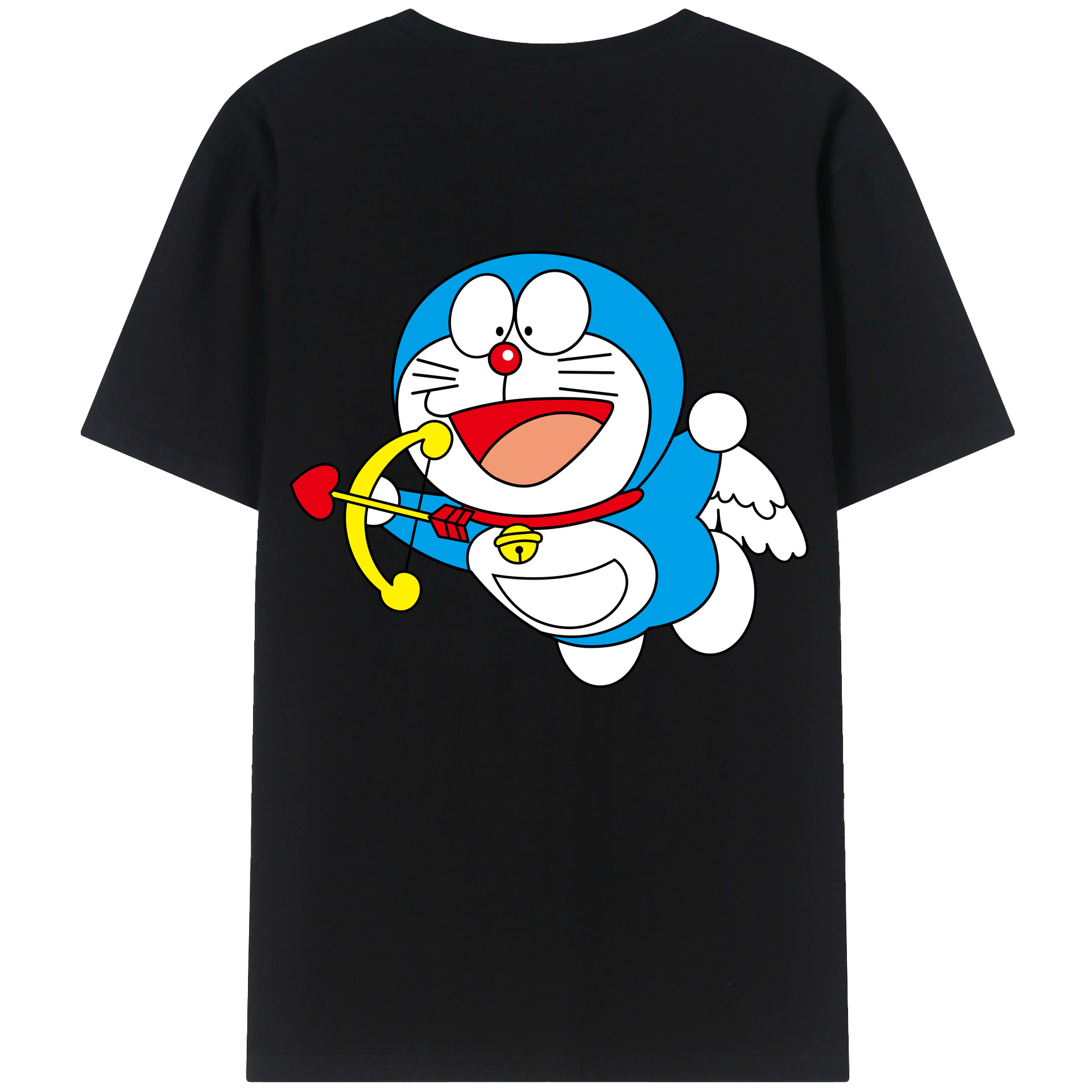 （画像用） ドラえもん Doraemon 綿100％半袖Tシャツ（背面プリント）