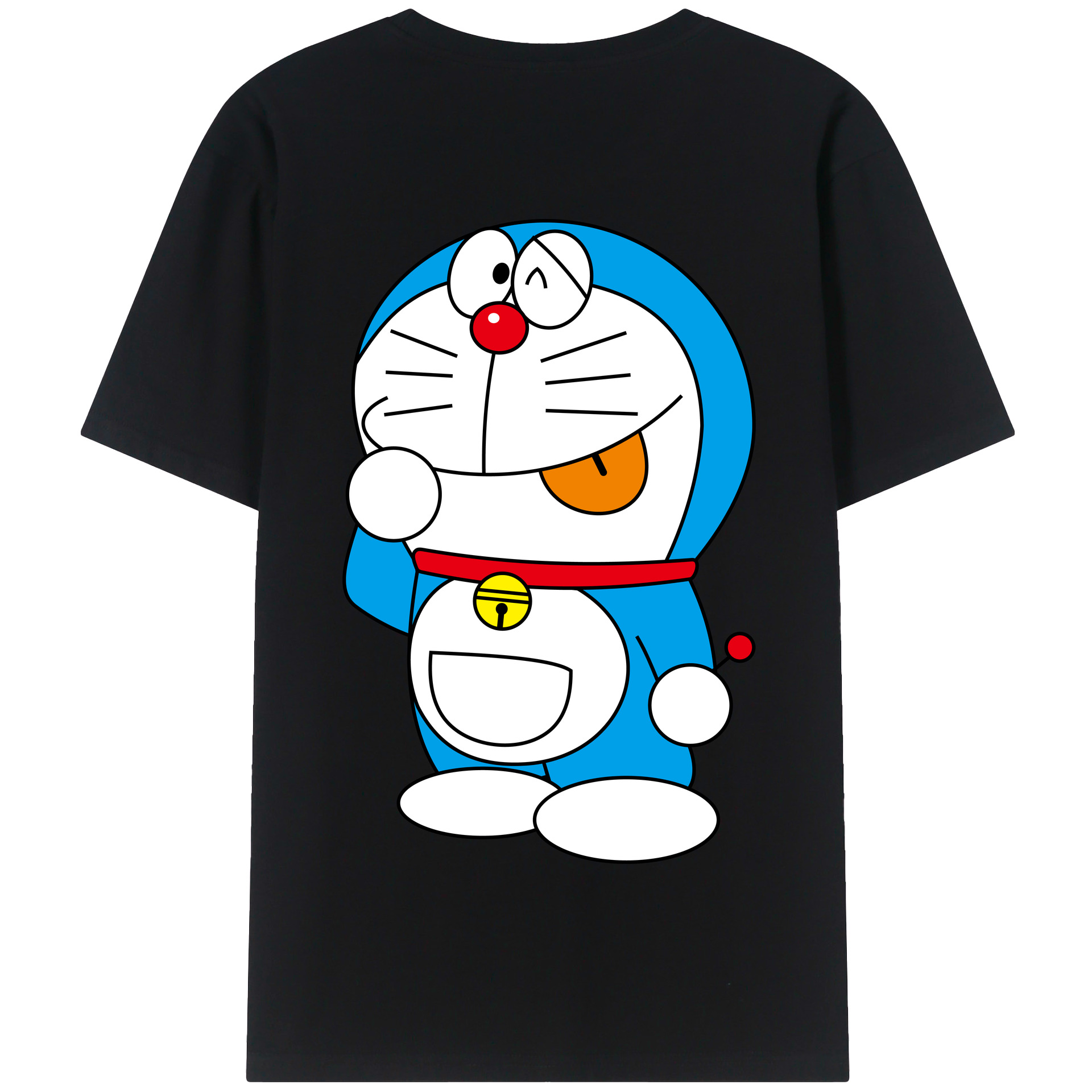 （画像用） ドラえもん Doraemon 綿100％半袖Tシャツ（背面プリント）