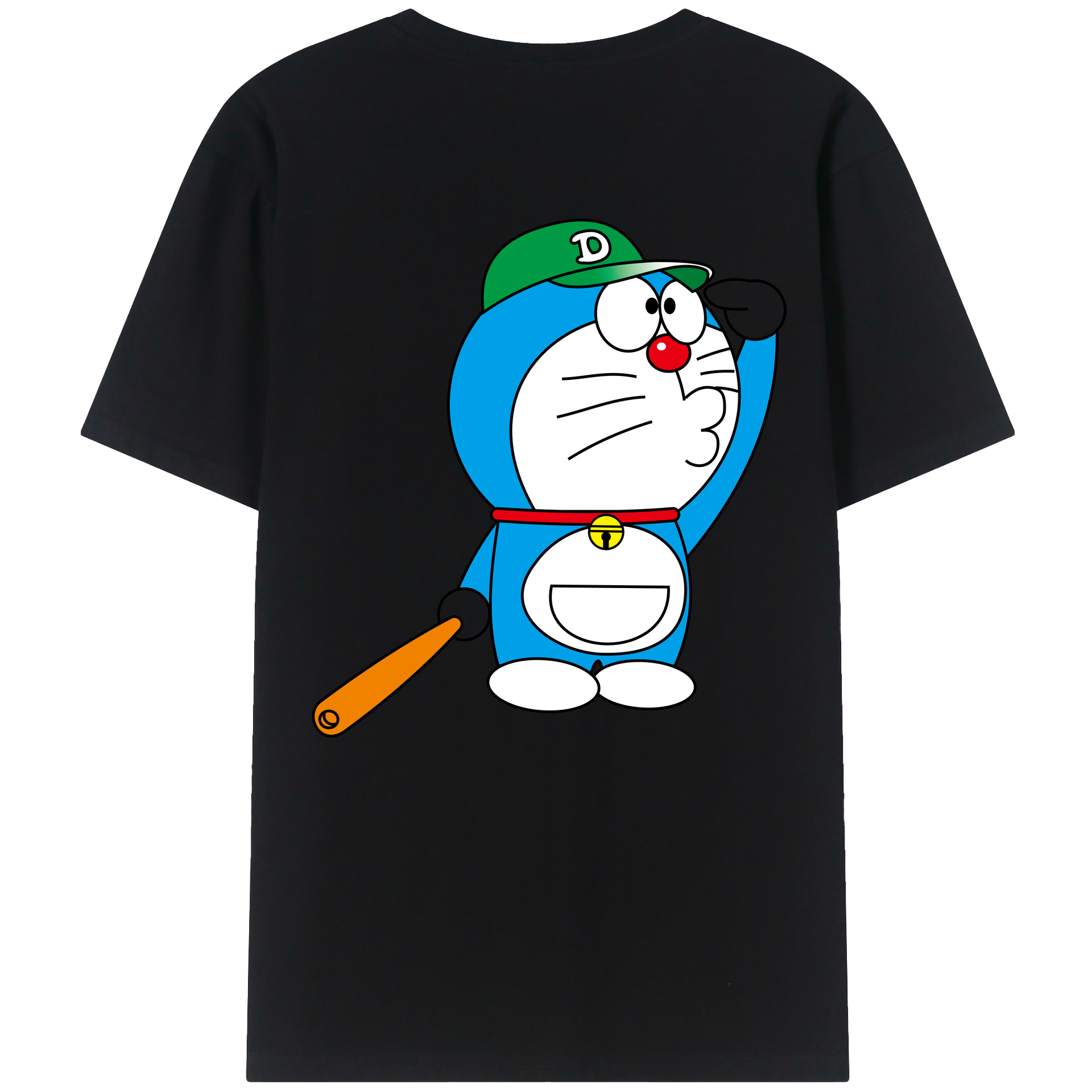 （画像用） ドラえもん Doraemon 綿100％半袖Tシャツ（背面プリント）