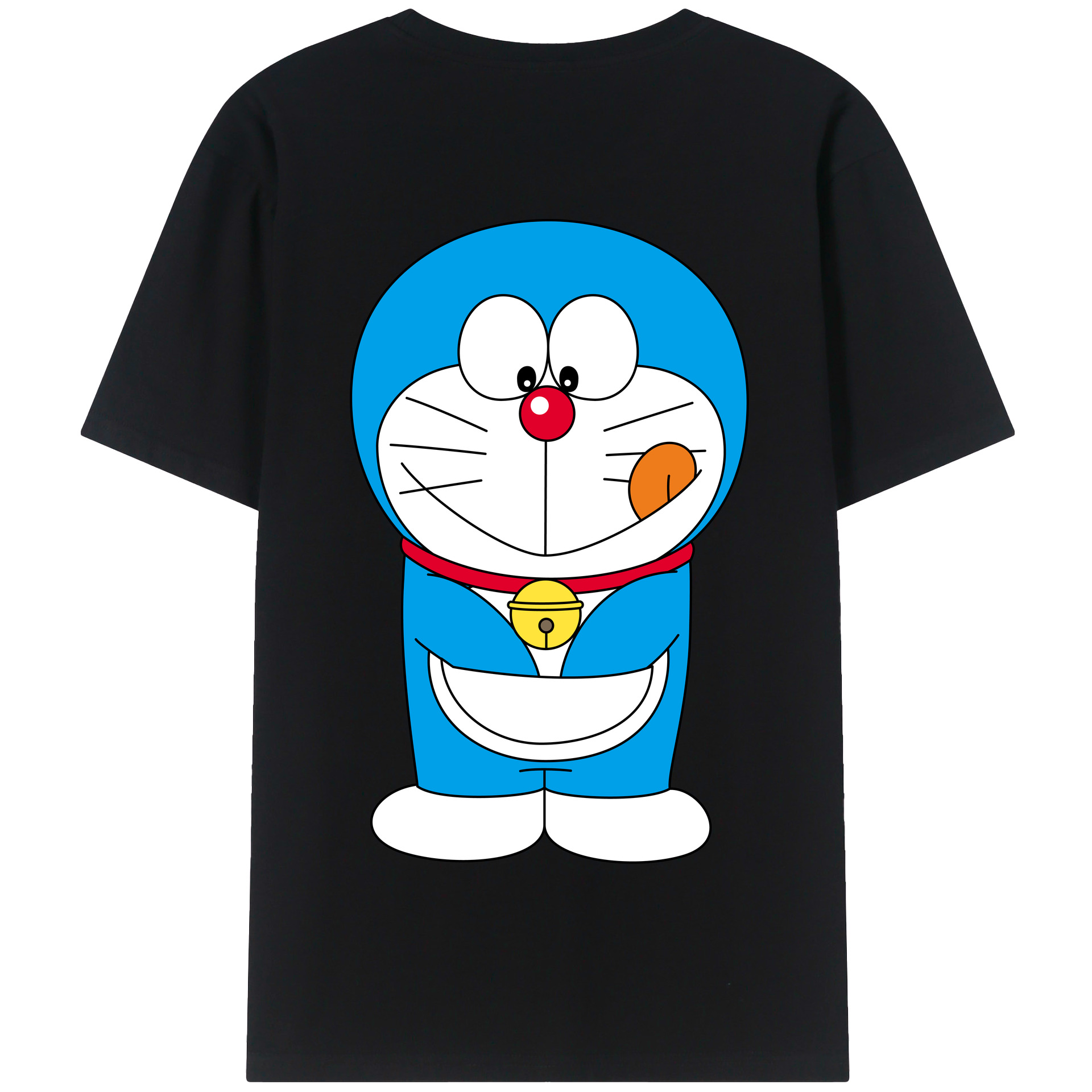 （画像用） ドラえもん Doraemon 綿100％半袖Tシャツ（背面プリント）