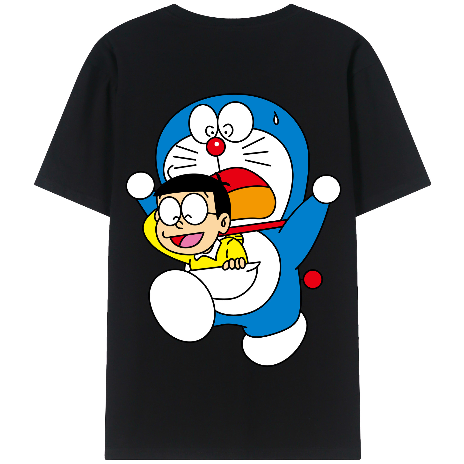 （画像用） ドラえもん Doraemon 綿100％半袖Tシャツ（背面プリント）