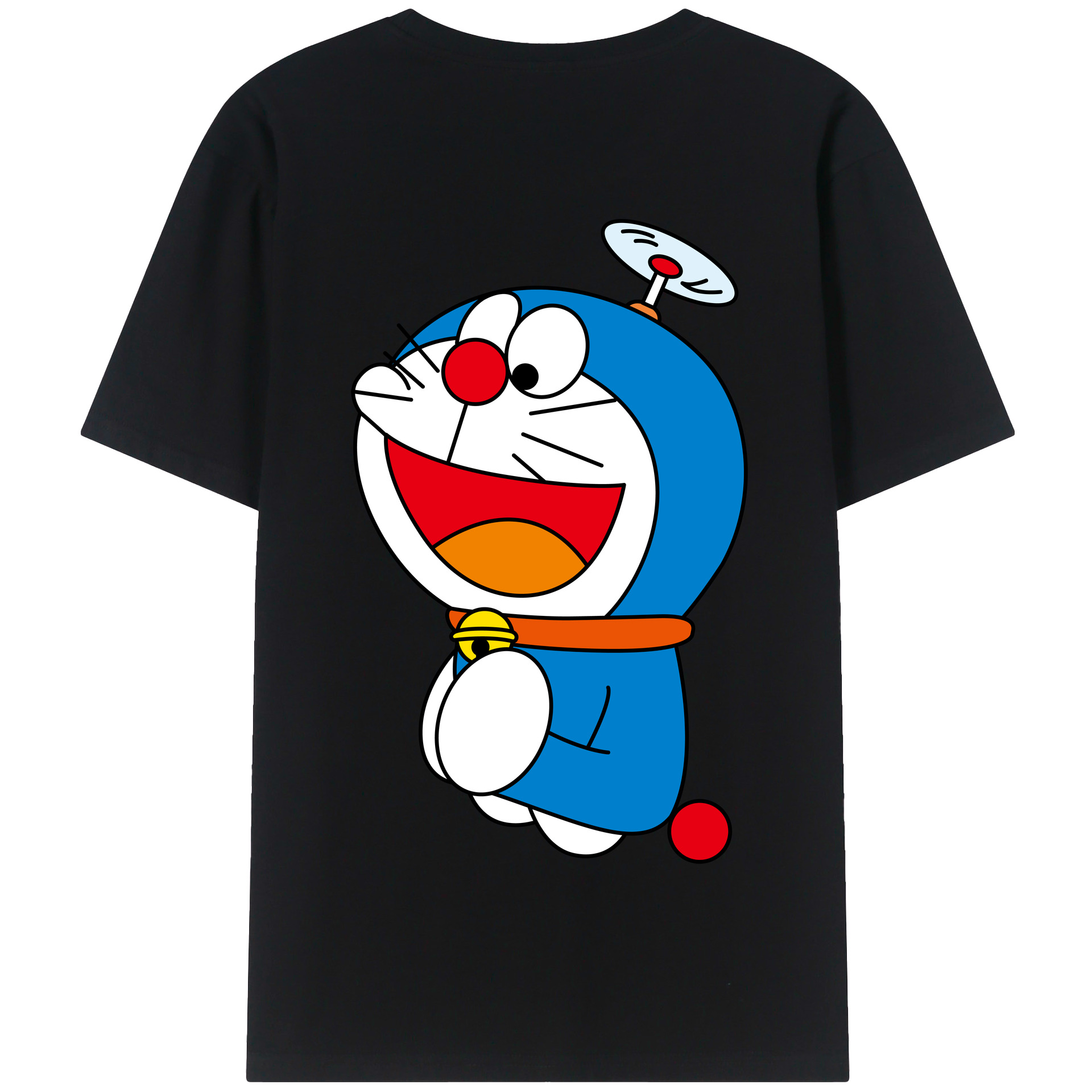 （画像用） ドラえもん Doraemon 綿100％半袖Tシャツ（背面プリント）