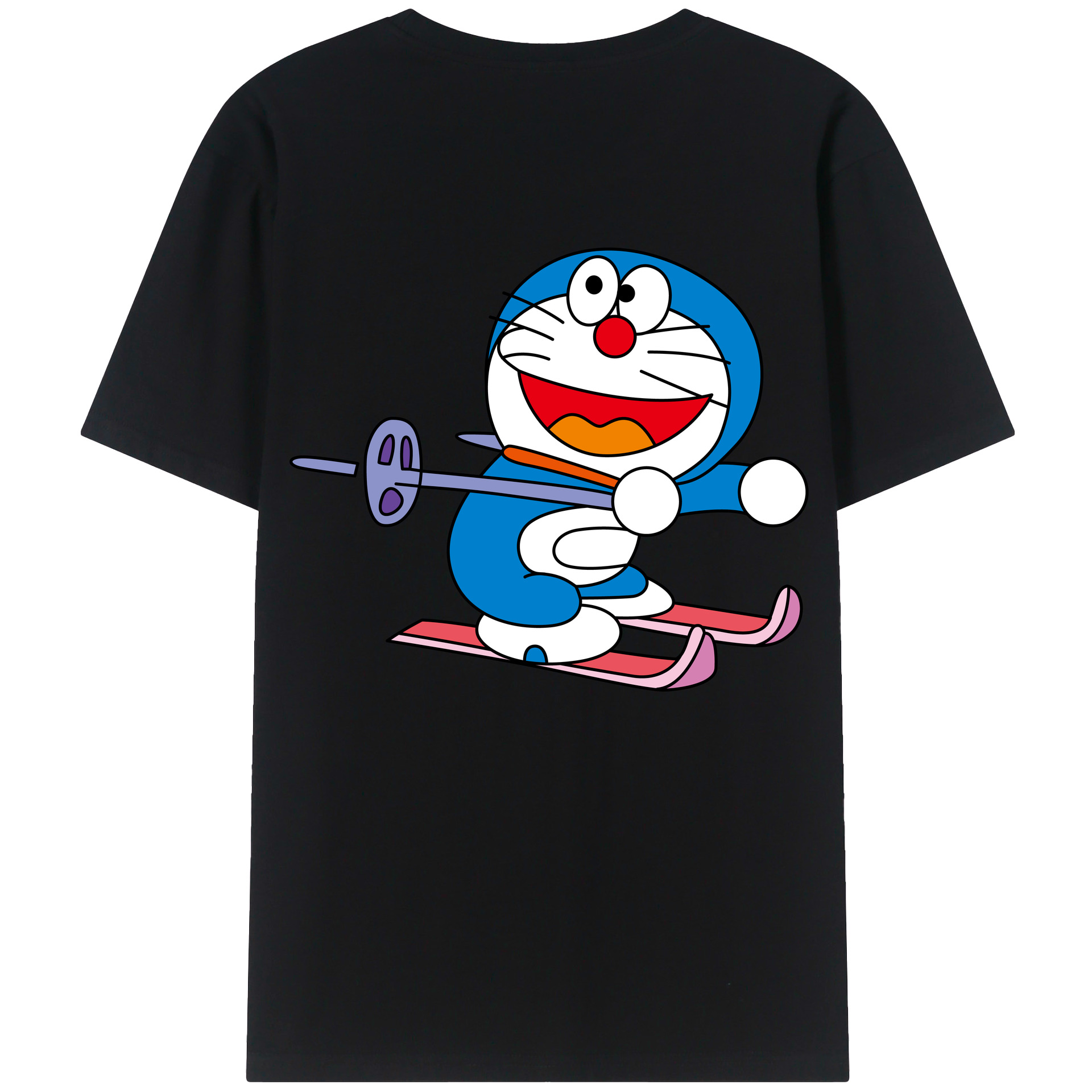 （画像用） ドラえもん Doraemon 綿100％半袖Tシャツ（背面プリント）