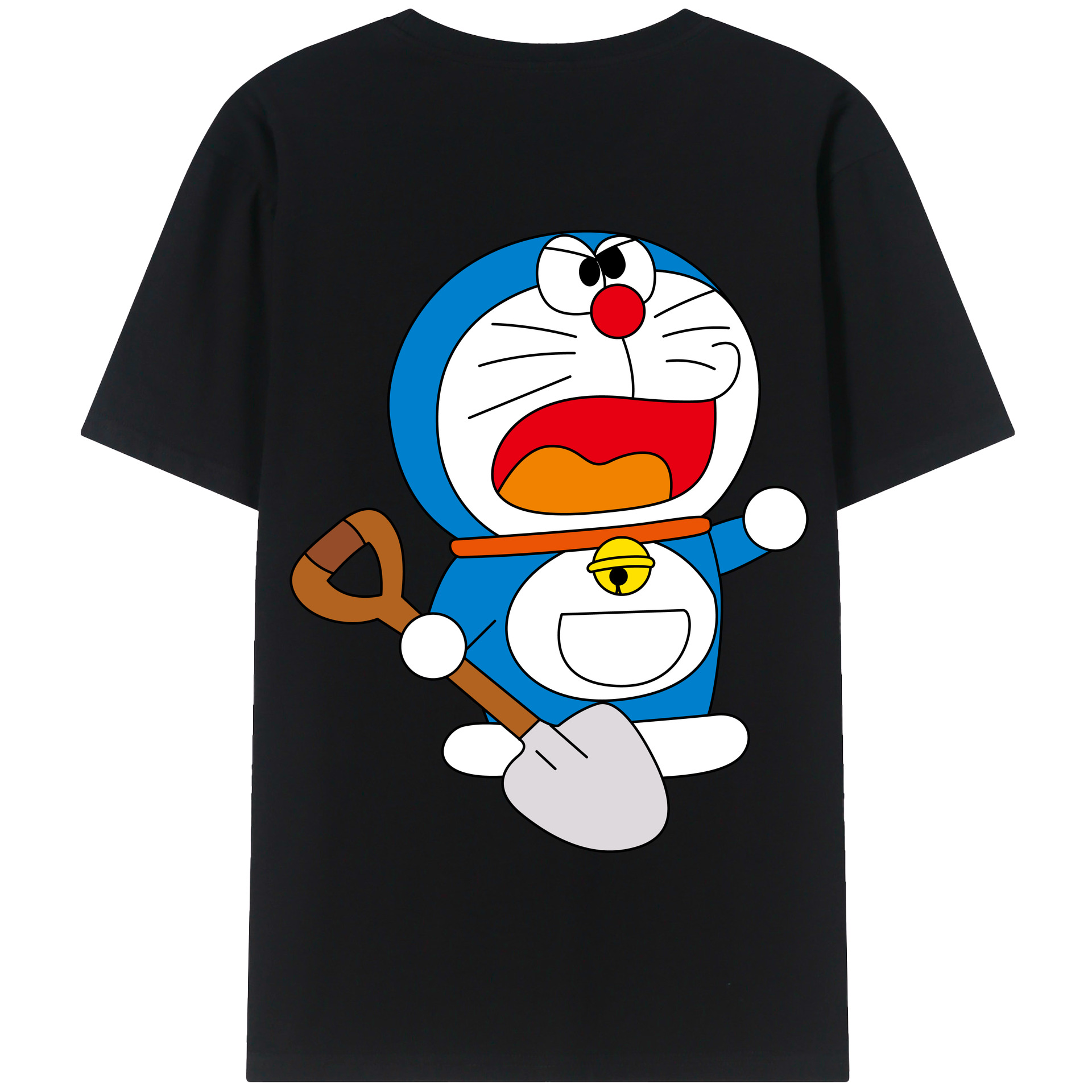 （画像用） ドラえもん Doraemon 綿100％半袖Tシャツ（背面プリント）