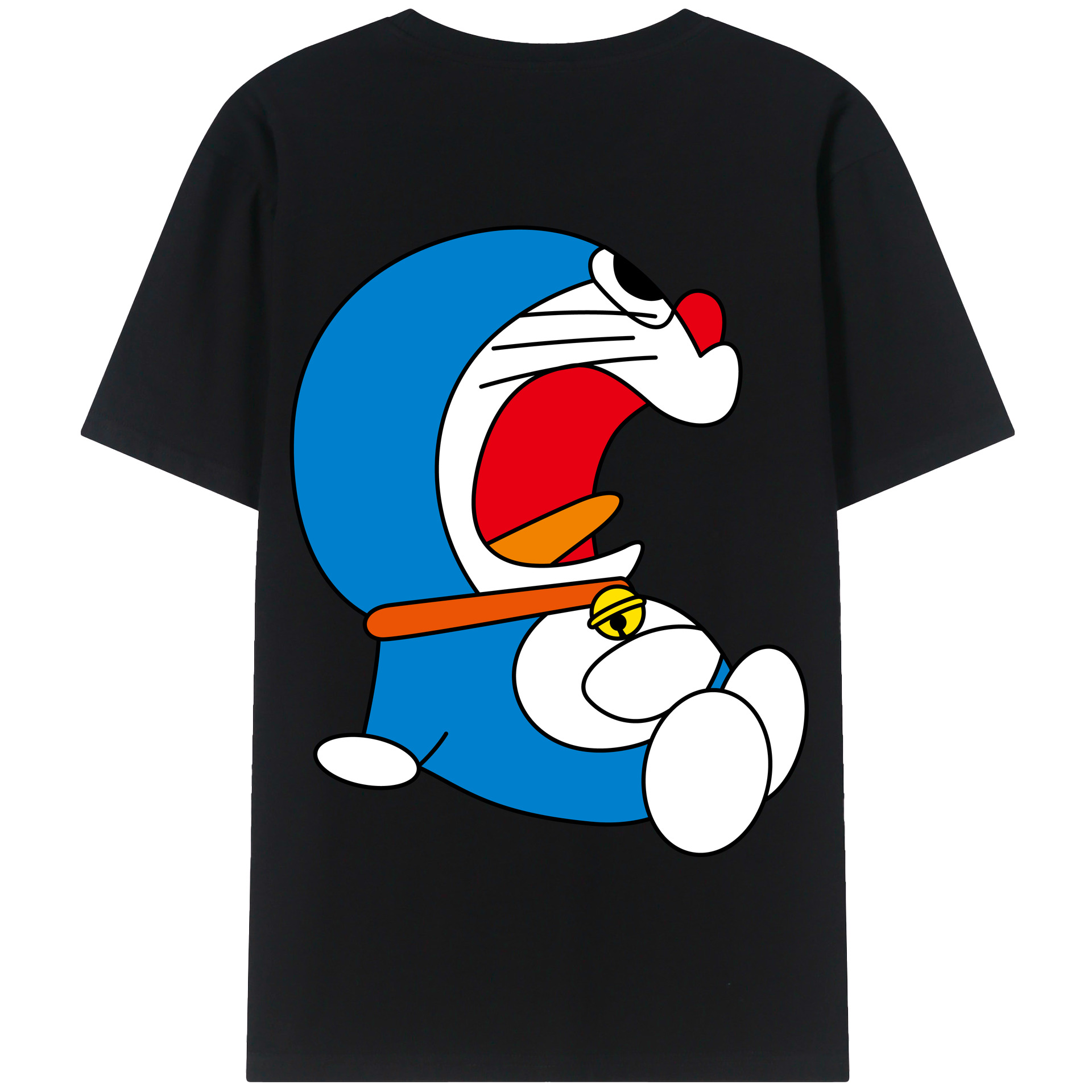 （画像用） ドラえもん Doraemon 綿100％半袖Tシャツ（背面プリント）