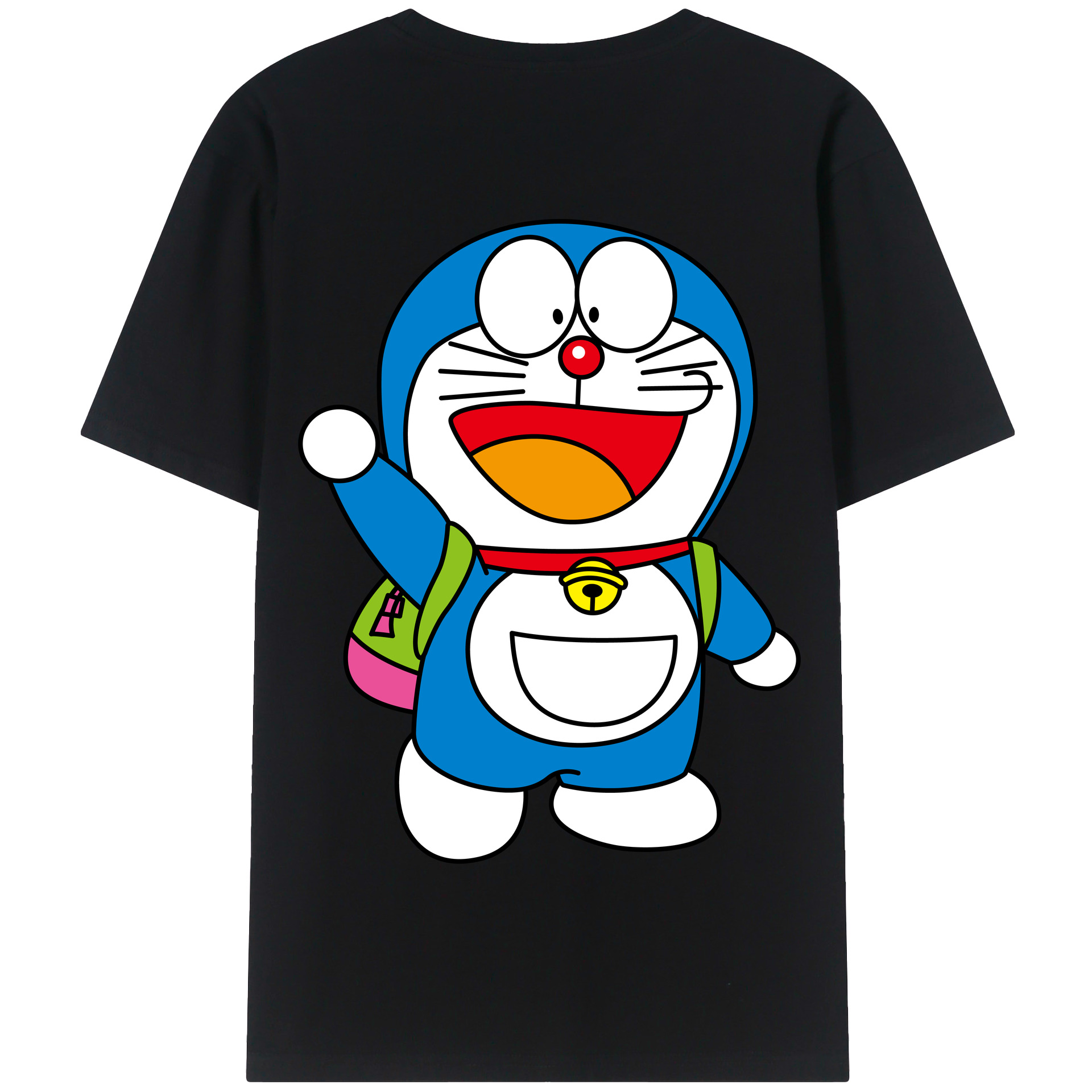 （画像用） ドラえもん Doraemon 綿100％半袖Tシャツ（背面プリント）