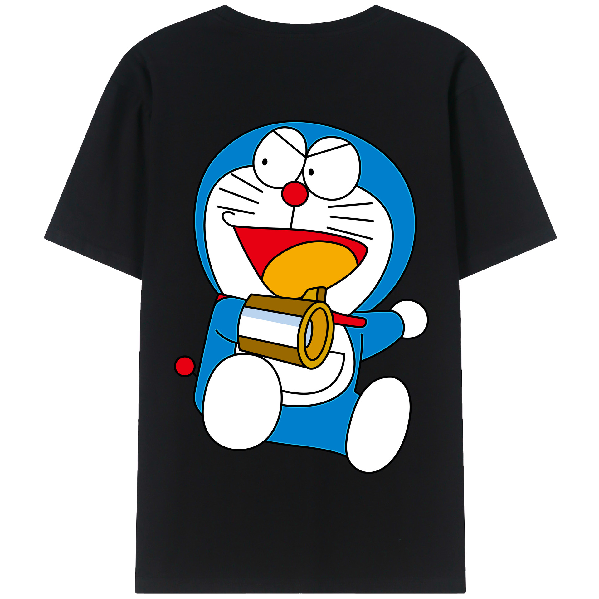 （画像用） ドラえもん Doraemon 綿100％半袖Tシャツ（背面プリント）
