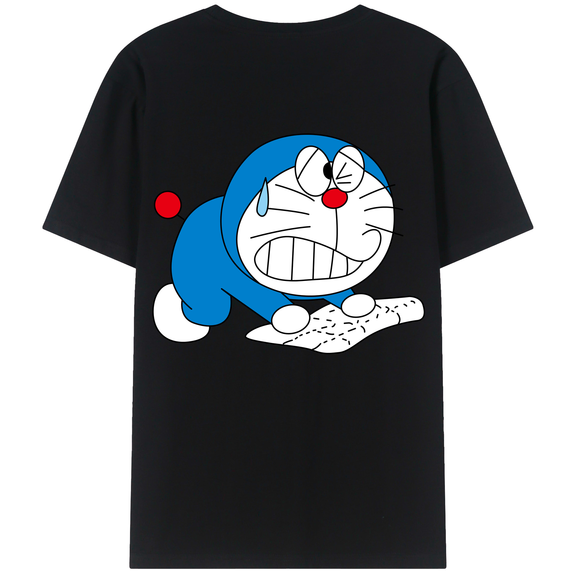 （画像用） ドラえもん Doraemon 綿100％半袖Tシャツ（背面プリント）
