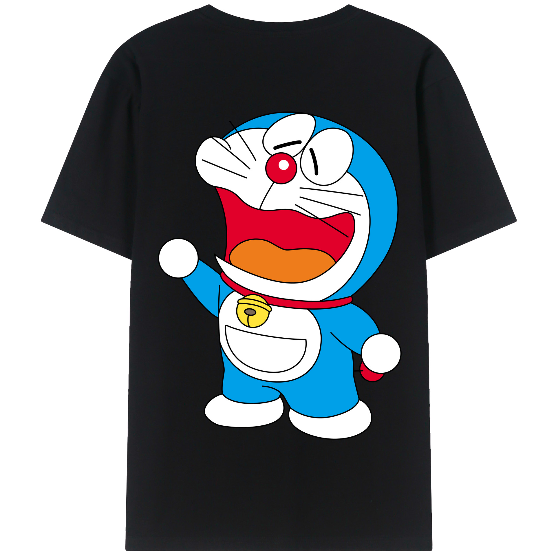 （画像用） ドラえもん Doraemon 綿100％半袖Tシャツ（背面プリント）