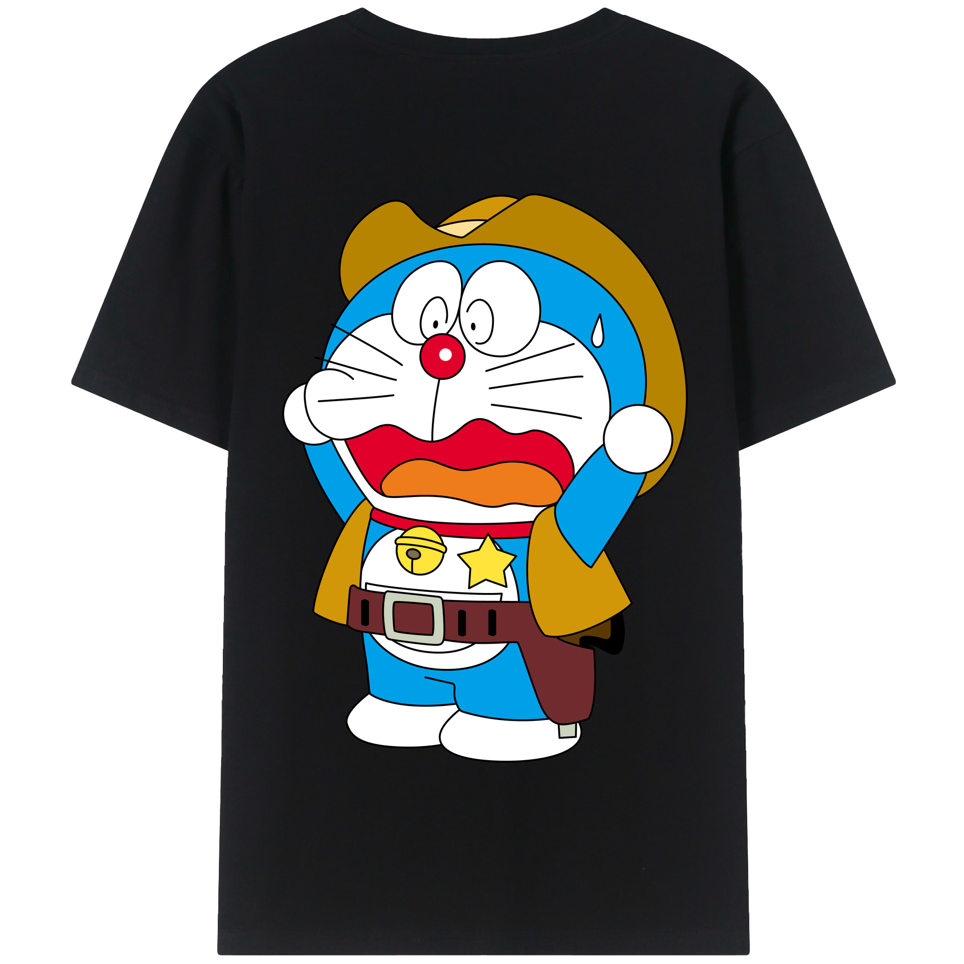 （画像用） ドラえもん Doraemon 綿100％半袖Tシャツ（背面プリント）
