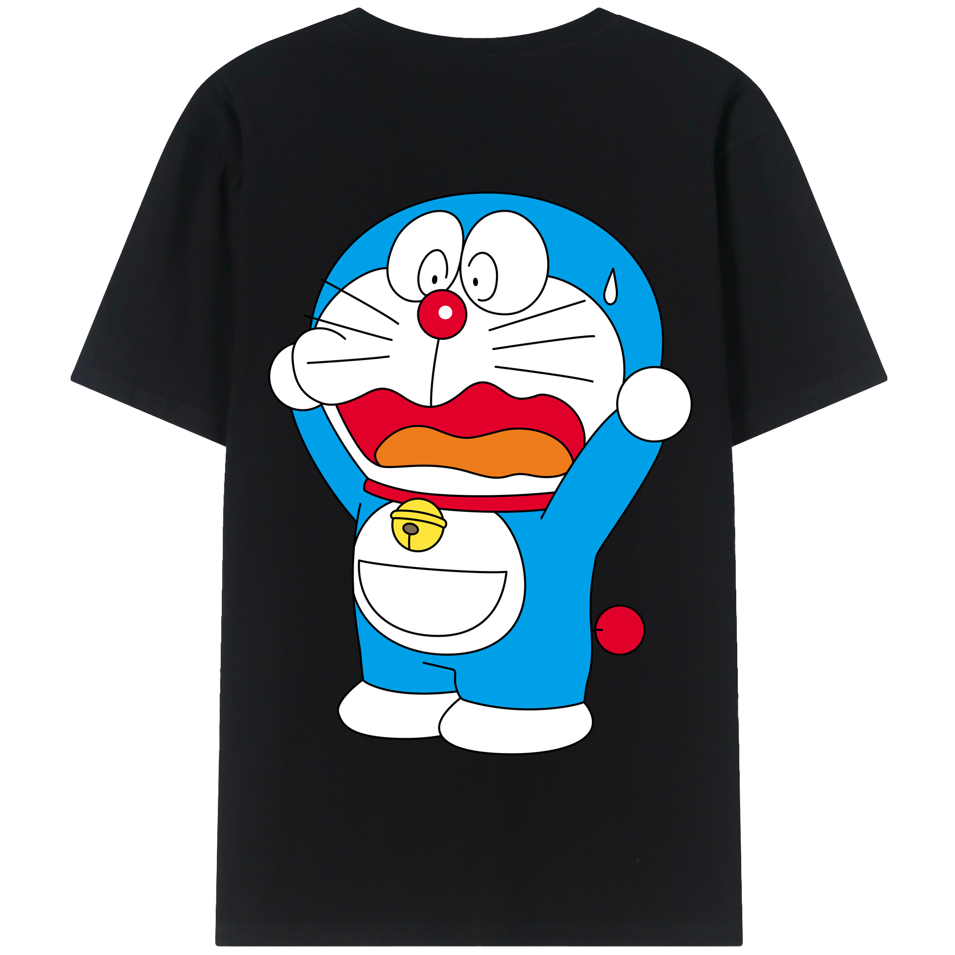 （画像用） ドラえもん Doraemon 綿100％半袖Tシャツ（背面プリント）