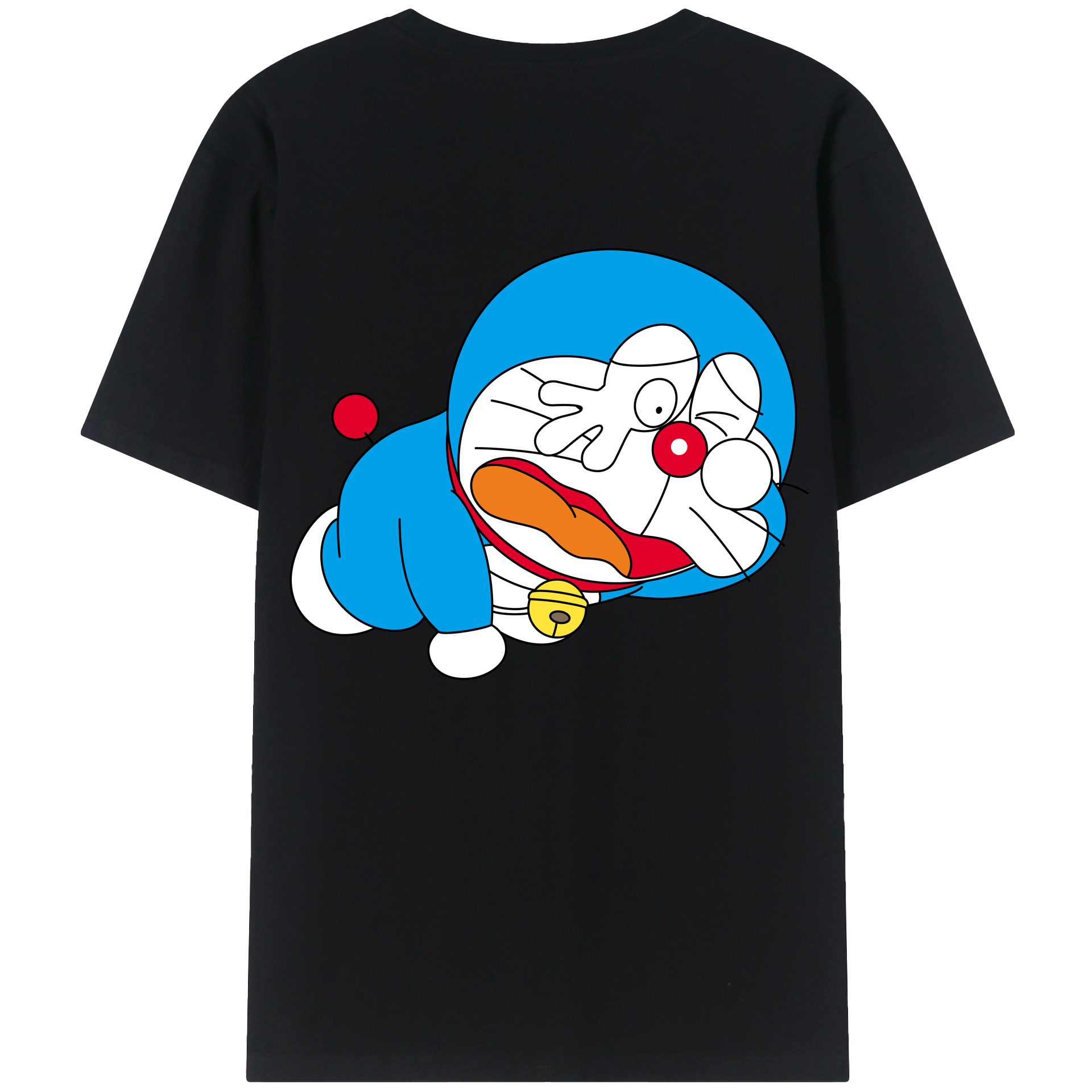 （画像用） ドラえもん Doraemon 綿100％半袖Tシャツ（背面プリント）