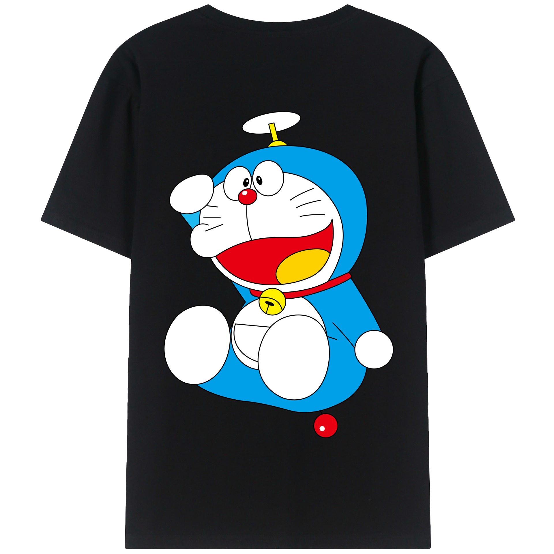 （画像用） ドラえもん Doraemon 綿100％半袖Tシャツ（背面プリント）