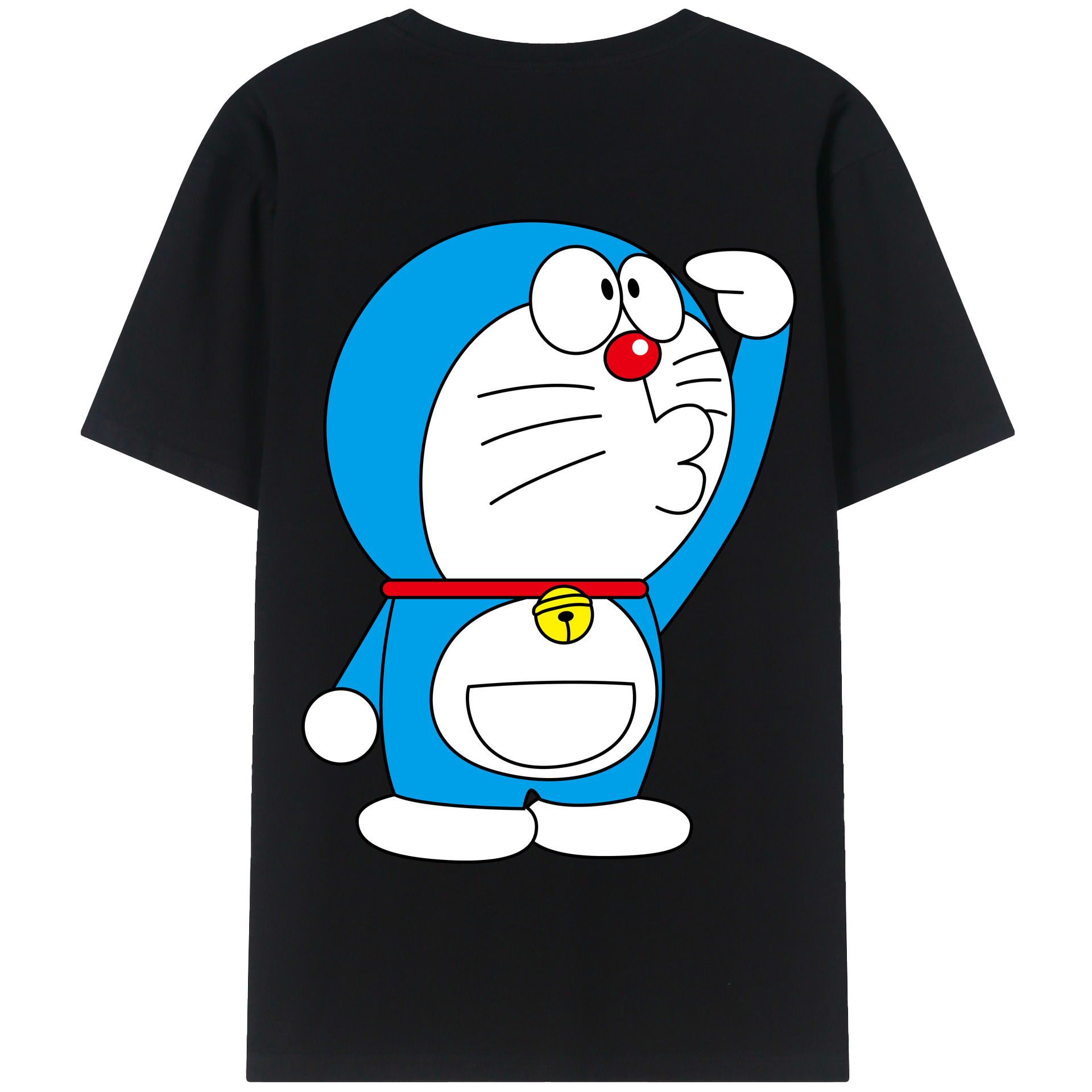 （画像用） ドラえもん Doraemon 綿100％半袖Tシャツ（背面プリント）