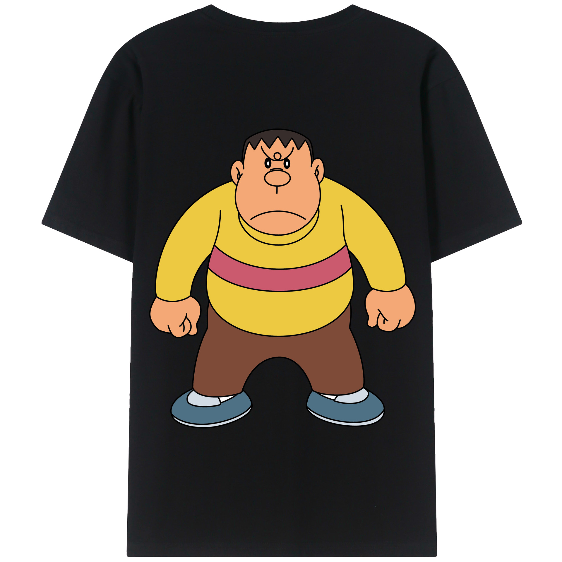 （画像用） ドラえもん 剛田武 Doraemon Gouta Takeshi 綿100％半袖Tシャツ（背面プリント）