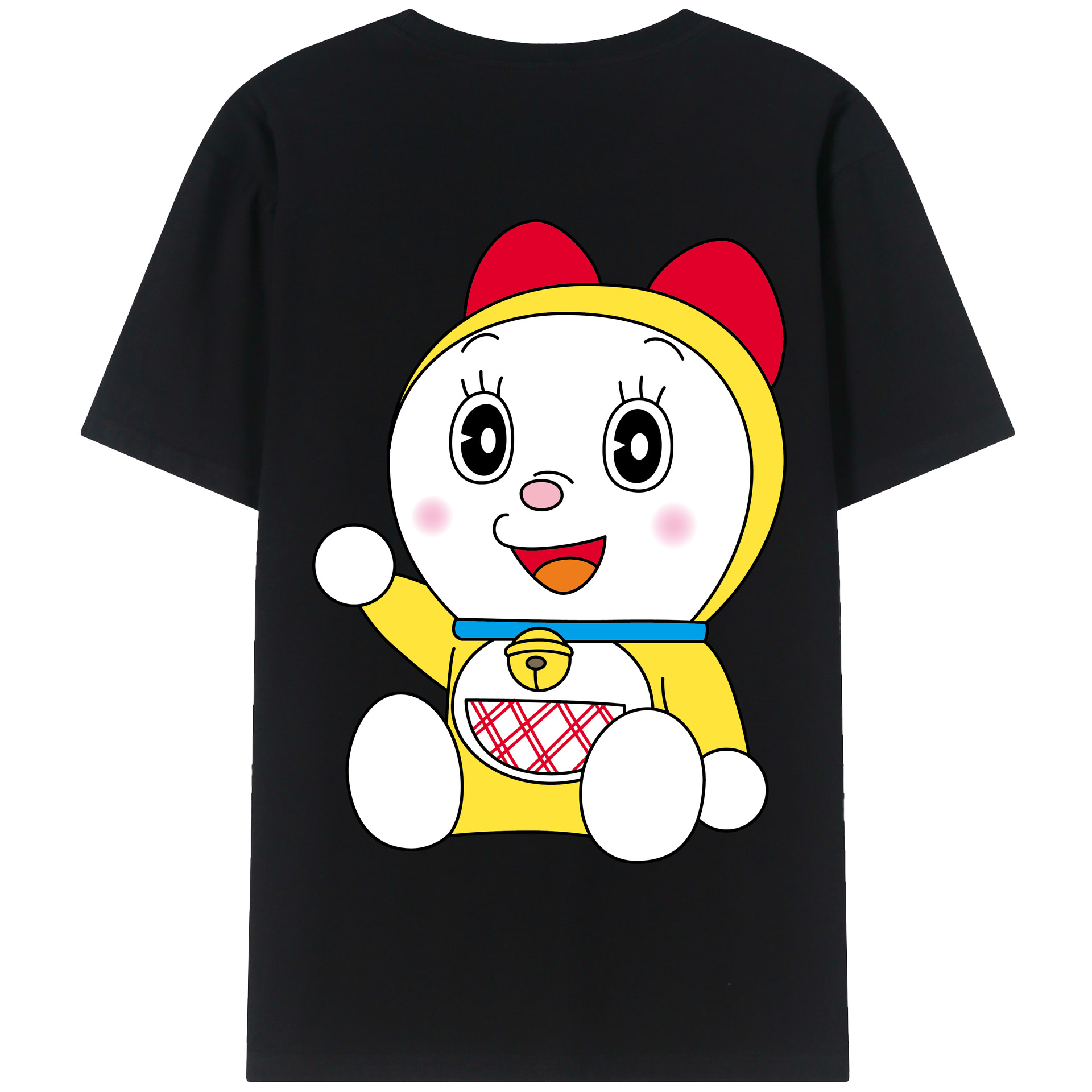 （画像用） ドラえもん ドラミ Doraemon Dorami 綿100％半袖Tシャツ（背面プリント）