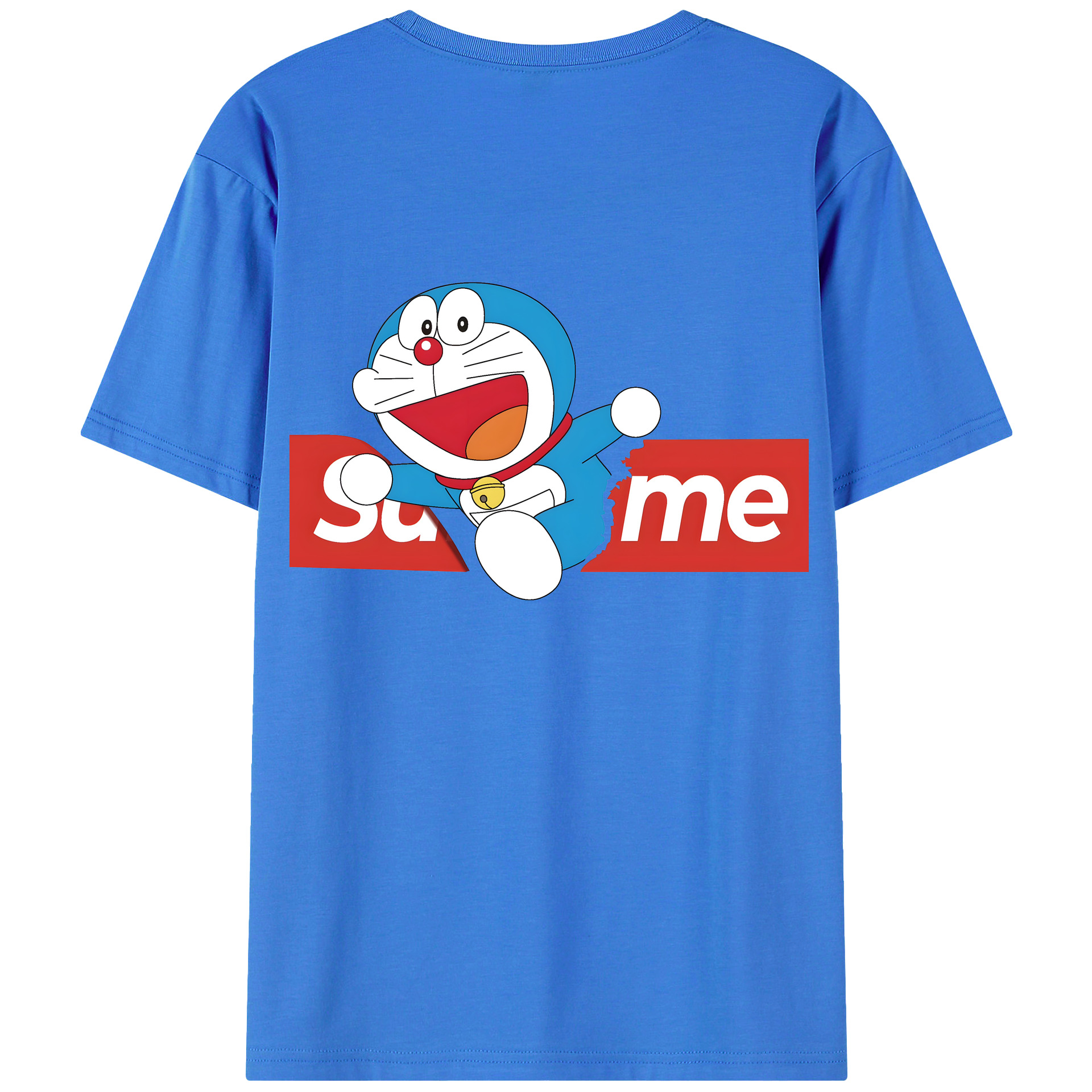 （画像用） ドラえもん Doraemon 綿100％半袖Tシャツ（背面プリント）