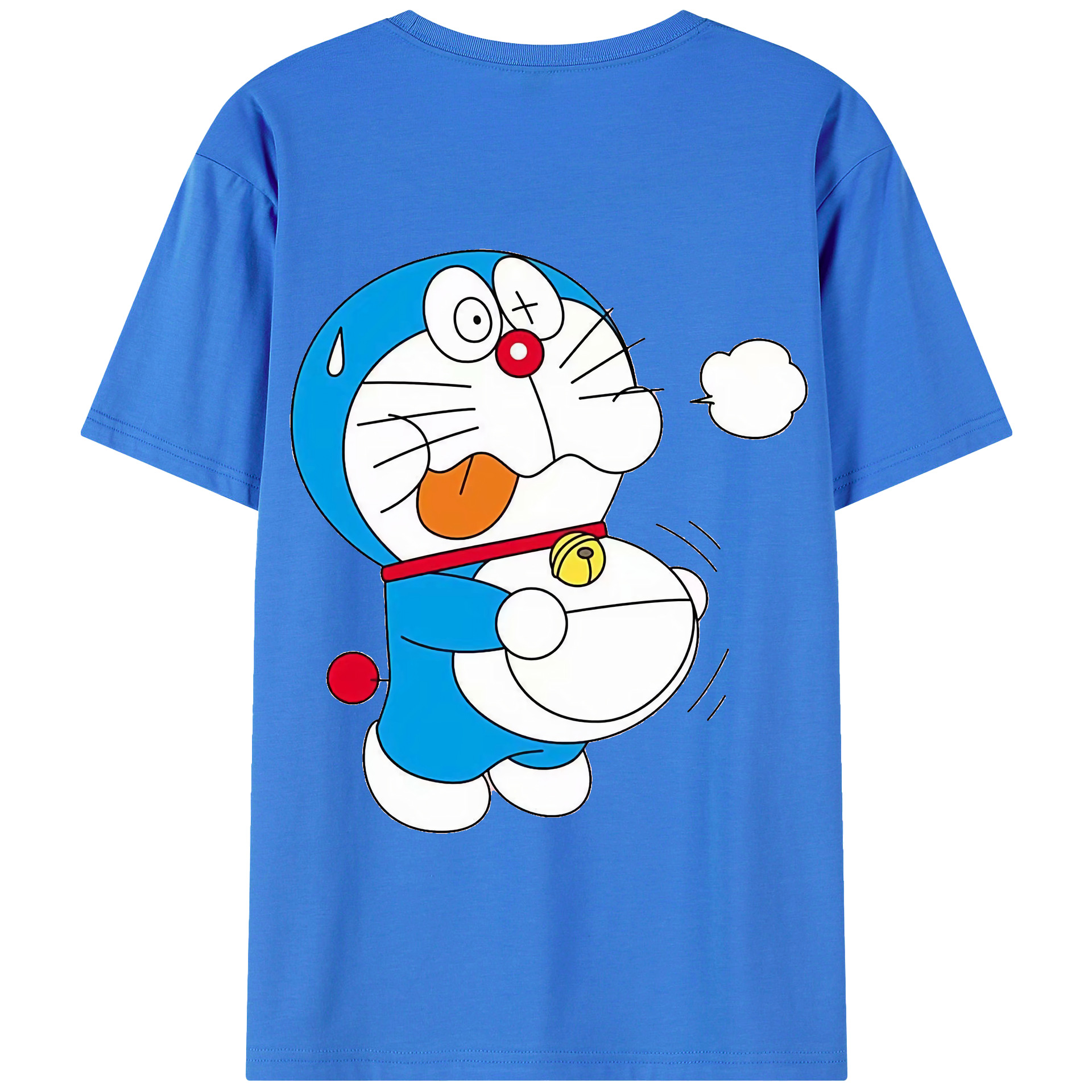 （画像用） ドラえもん Doraemon 綿100％半袖Tシャツ（背面プリント）
