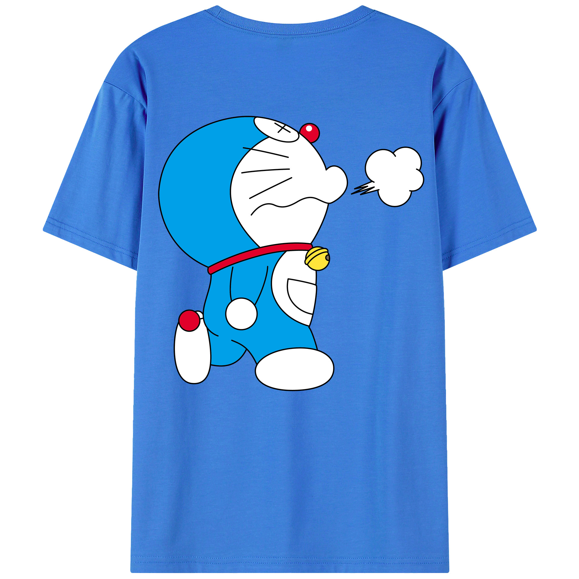 （画像用） ドラえもん Doraemon 綿100％半袖Tシャツ（背面プリント）