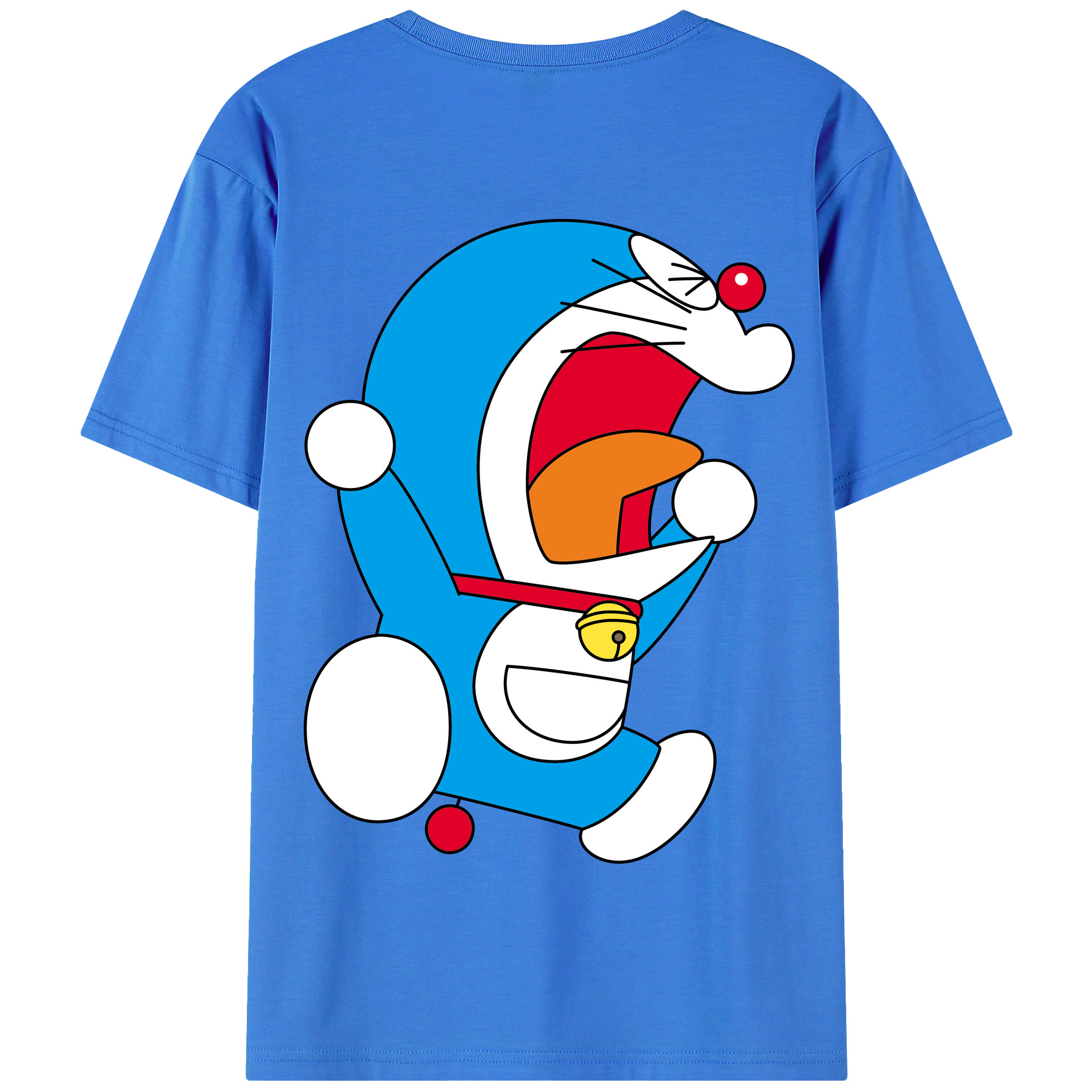 （画像用） ドラえもん Doraemon 綿100％半袖Tシャツ（背面プリント）