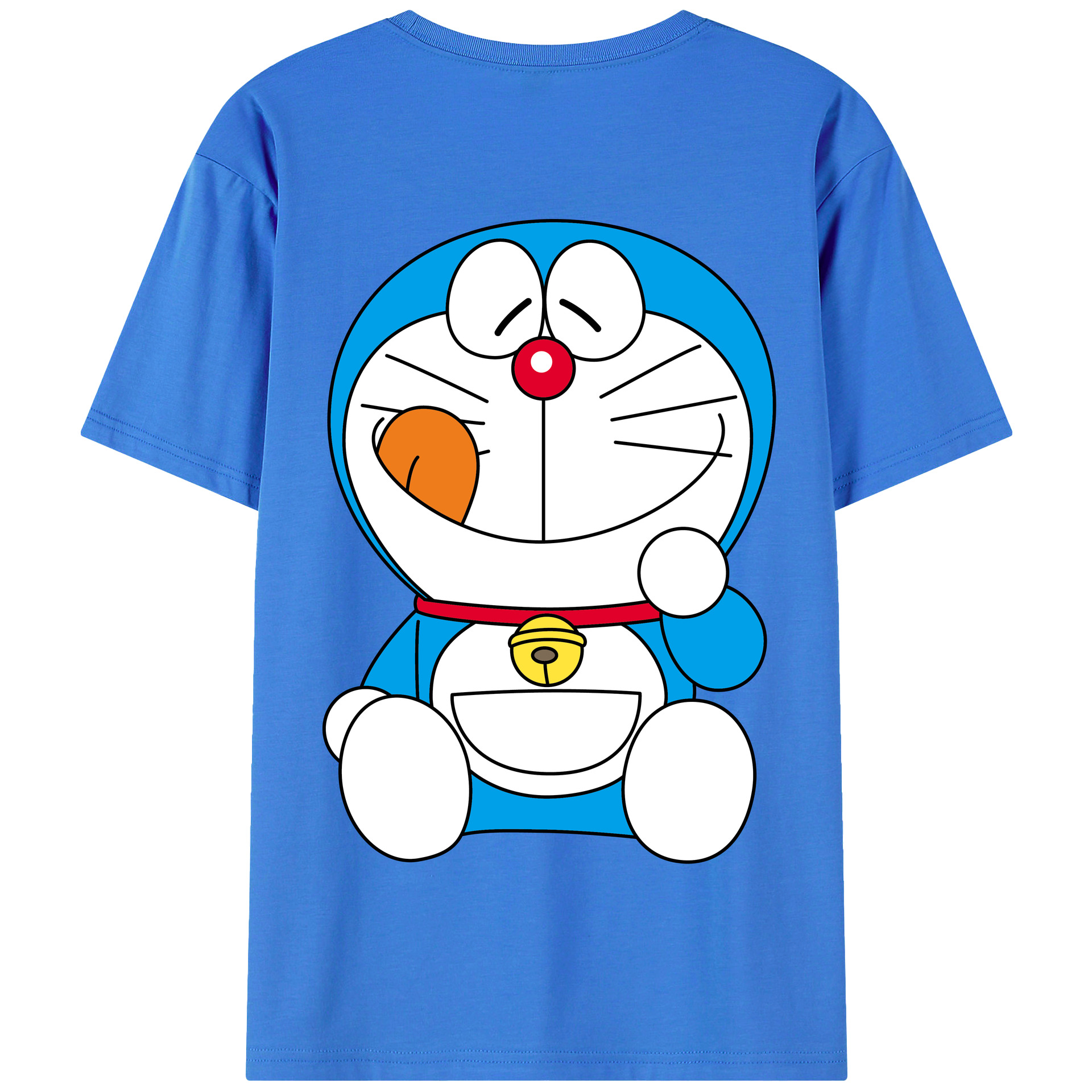 （画像用） ドラえもん Doraemon 綿100％半袖Tシャツ（背面プリント）