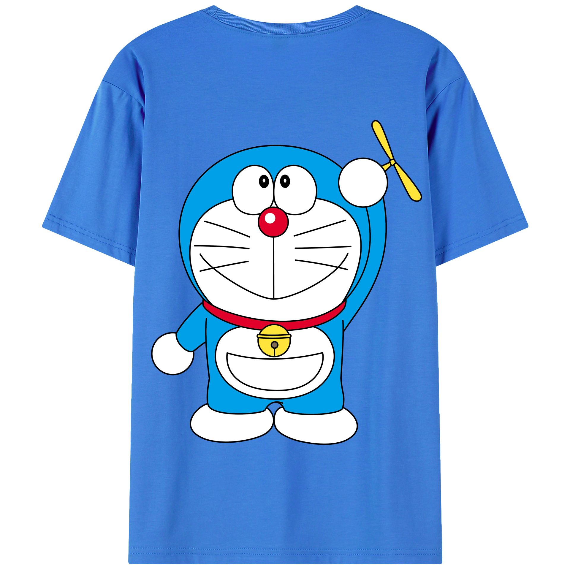 （画像用） ドラえもん Doraemon 綿100％半袖Tシャツ（背面プリント）