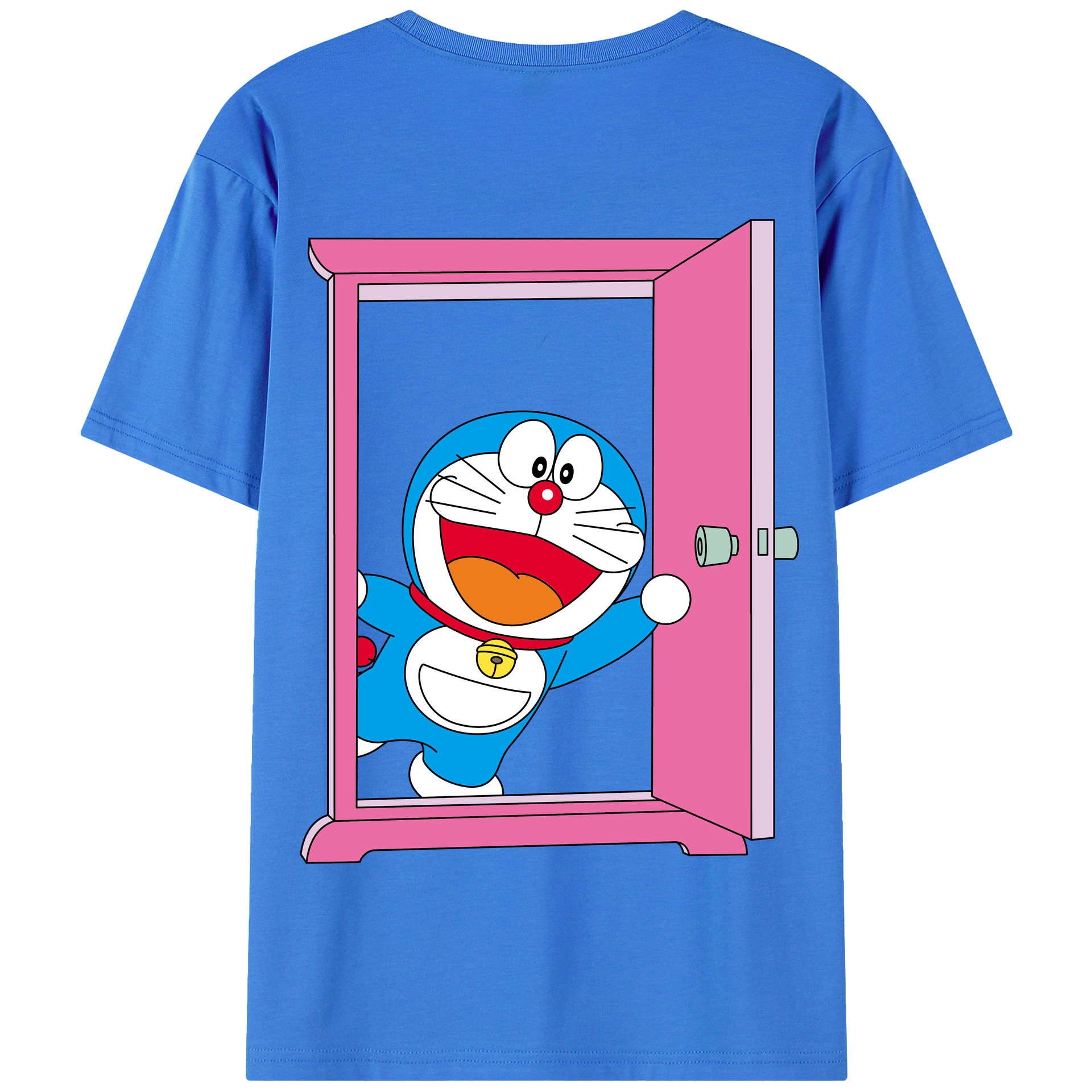 （画像用） ドラえもん Doraemon 綿100％半袖Tシャツ（背面プリント）