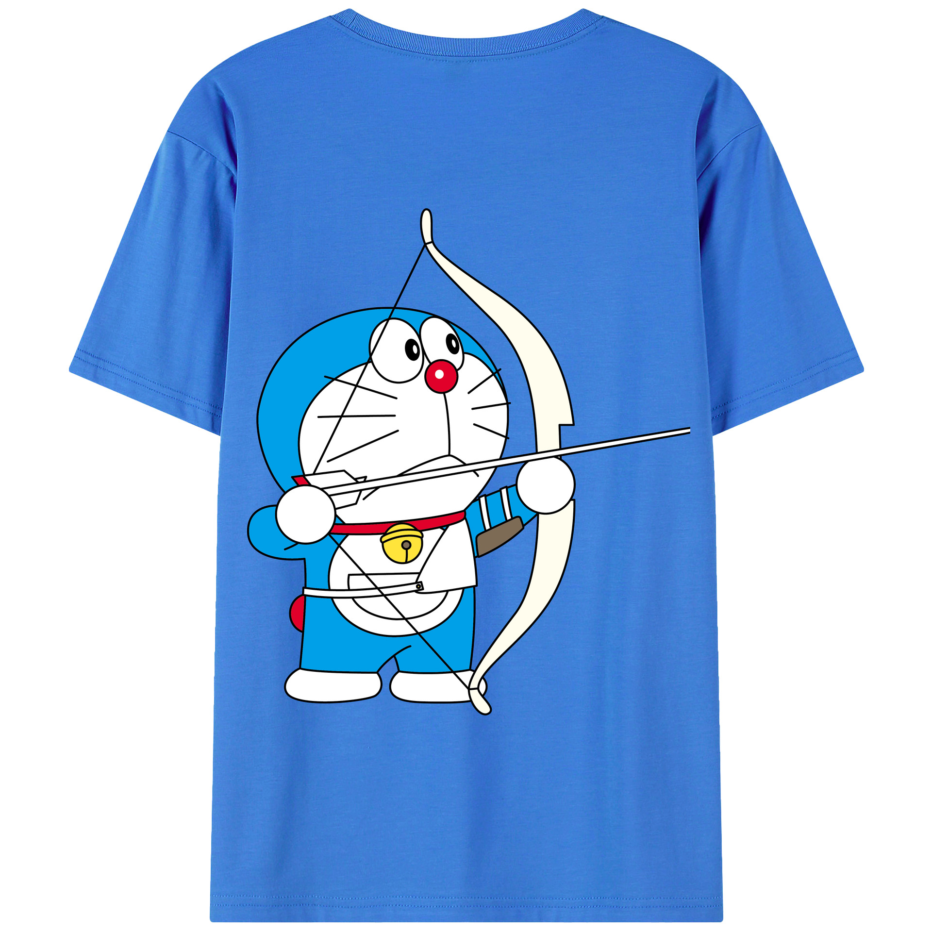 （画像用） ドラえもん Doraemon 綿100％半袖Tシャツ（背面プリント）