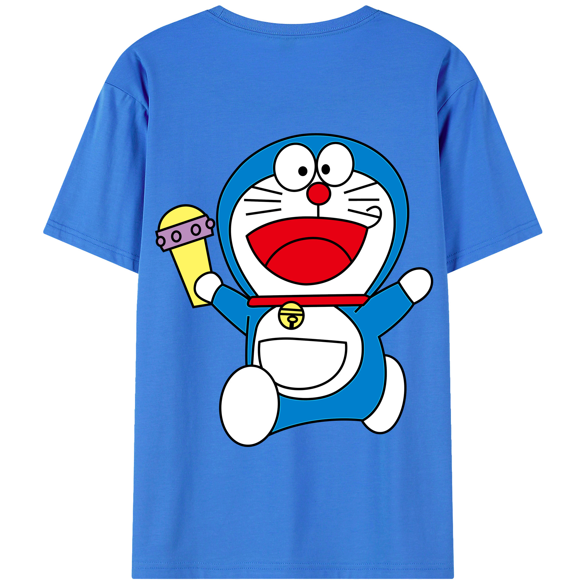 （画像用） ドラえもん Doraemon 綿100％半袖Tシャツ（背面プリント）
