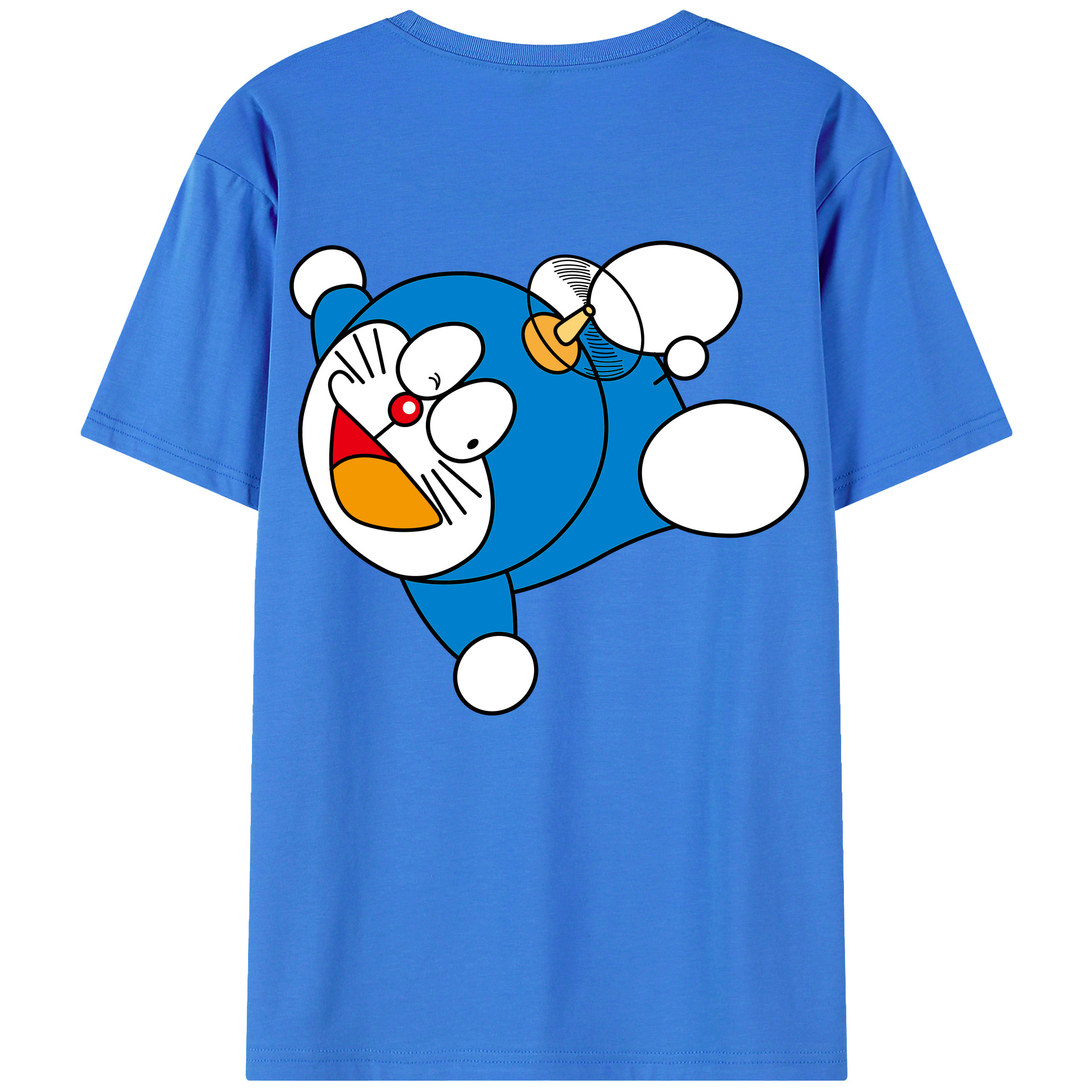 （画像用） ドラえもん Doraemon 綿100％半袖Tシャツ（背面プリント）