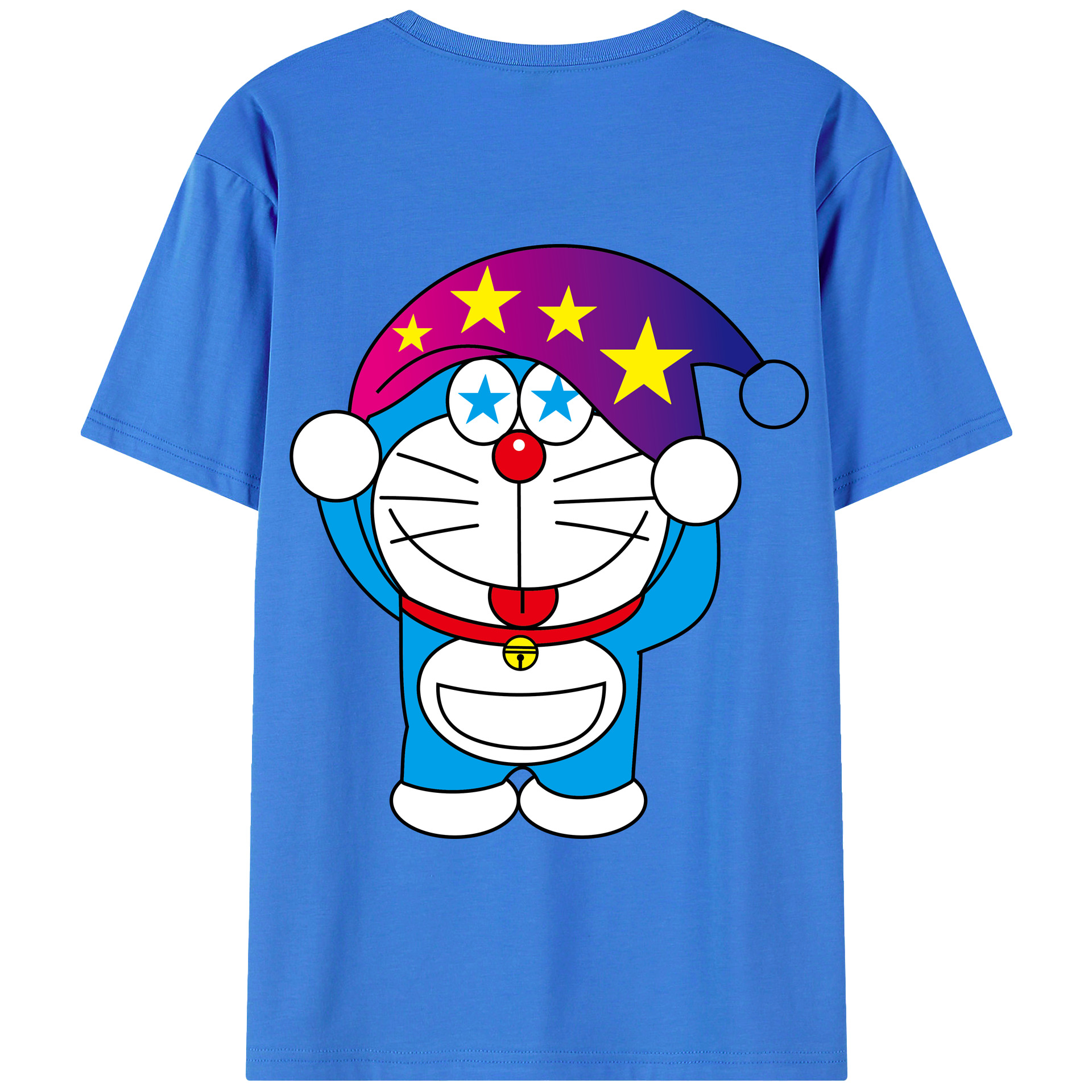 （画像用） ドラえもん Doraemon 綿100％半袖Tシャツ（背面プリント）
