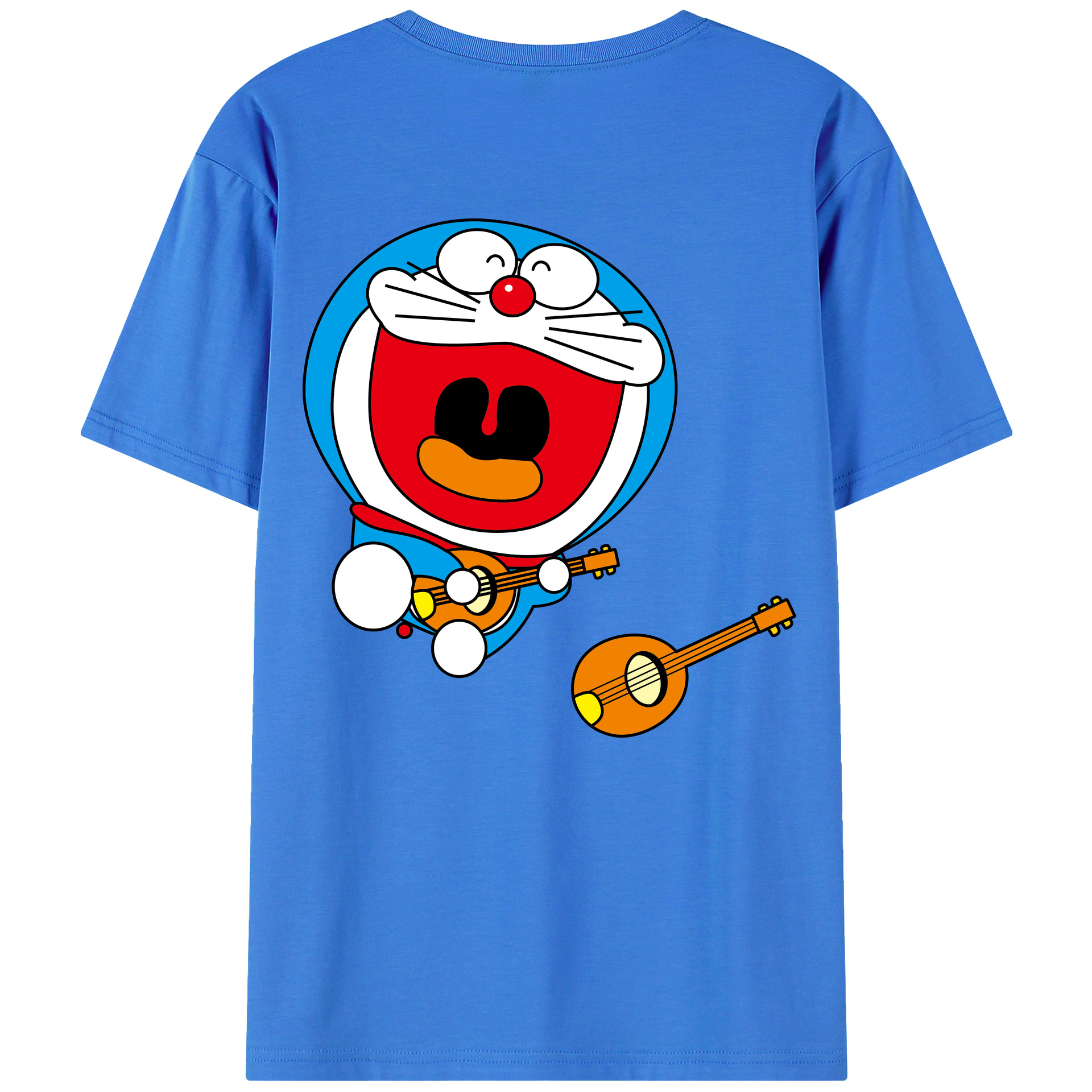 （画像用） ドラえもん Doraemon 綿100％半袖Tシャツ（背面プリント）