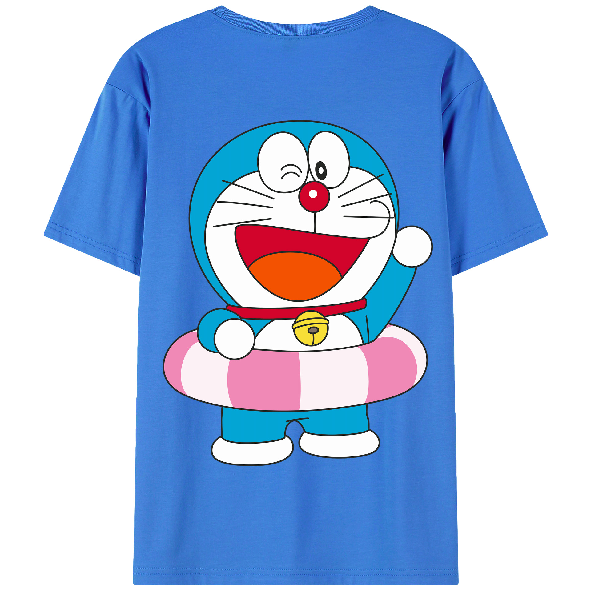 （画像用） ドラえもん Doraemon 綿100％半袖Tシャツ（背面プリント）