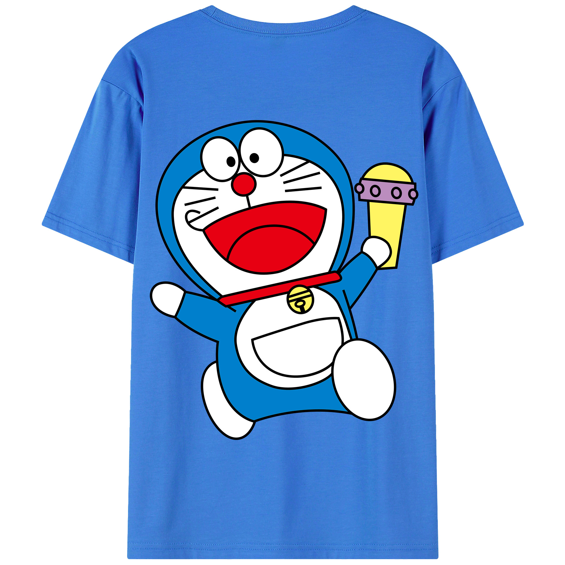 （画像用） ドラえもん Doraemon 綿100％半袖Tシャツ（背面プリント）