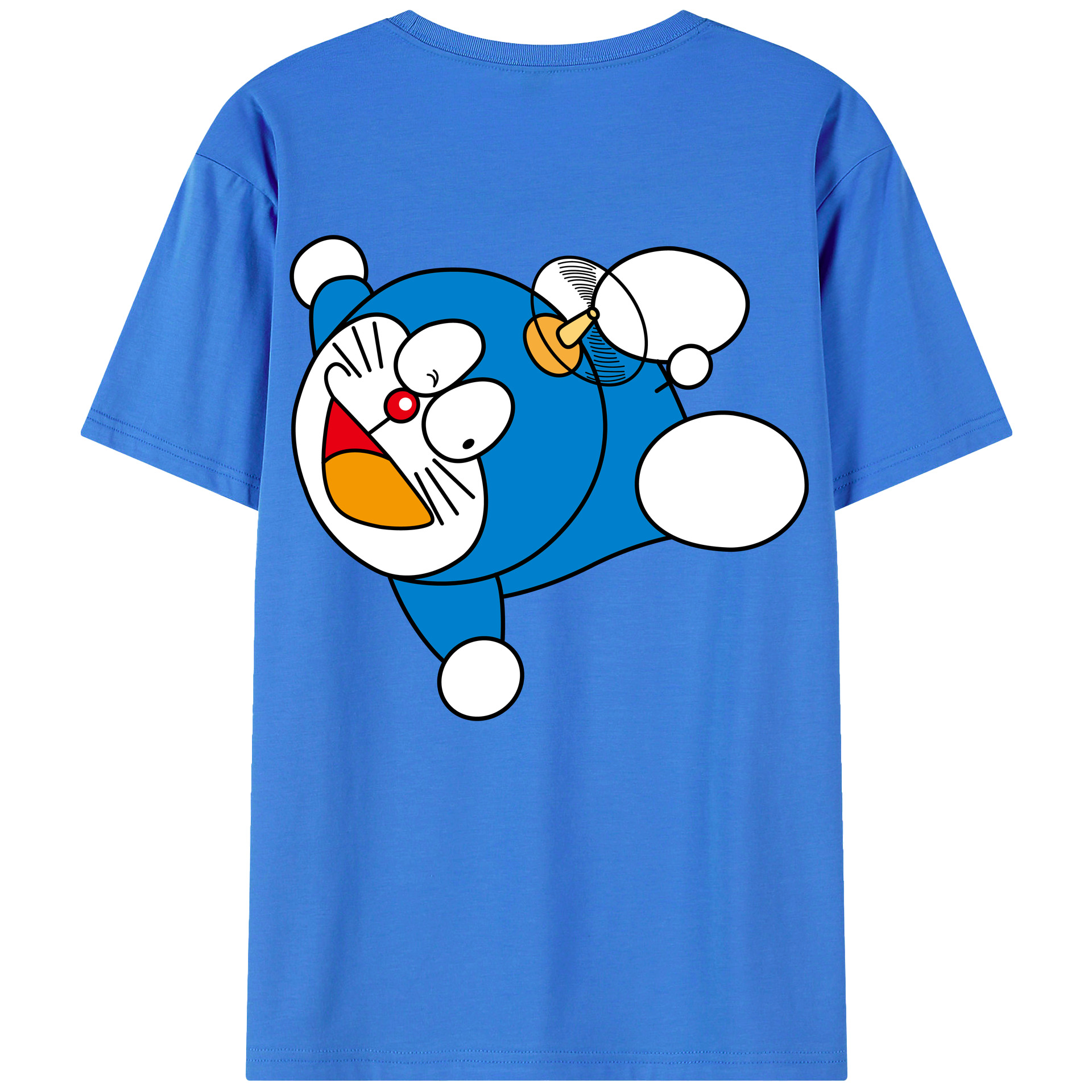 （画像用） ドラえもん Doraemon 綿100％半袖Tシャツ（背面プリント）