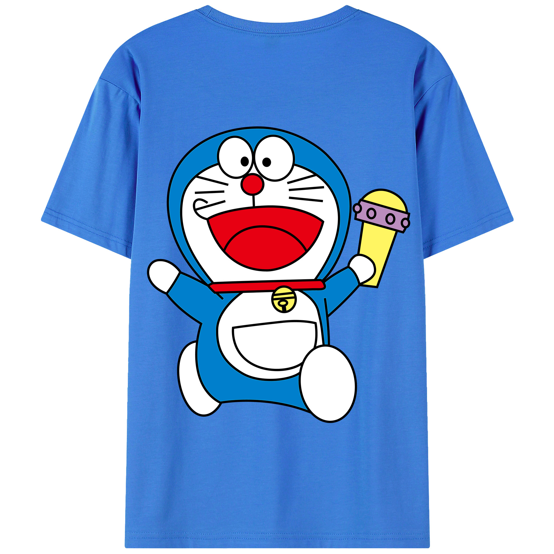 （画像用） ドラえもん Doraemon 綿100％半袖Tシャツ（背面プリント）